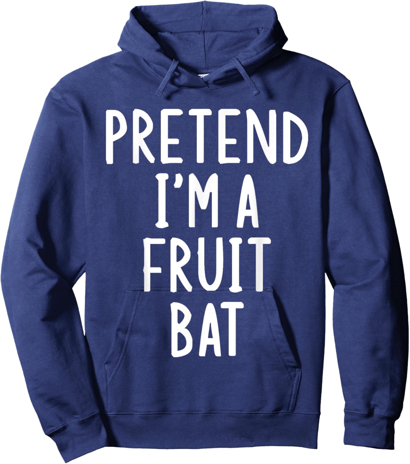 Pretend I'm A Fruit Bat Lazy Easy Halloween Matching Costume Hoodie - Hoodie | Navy