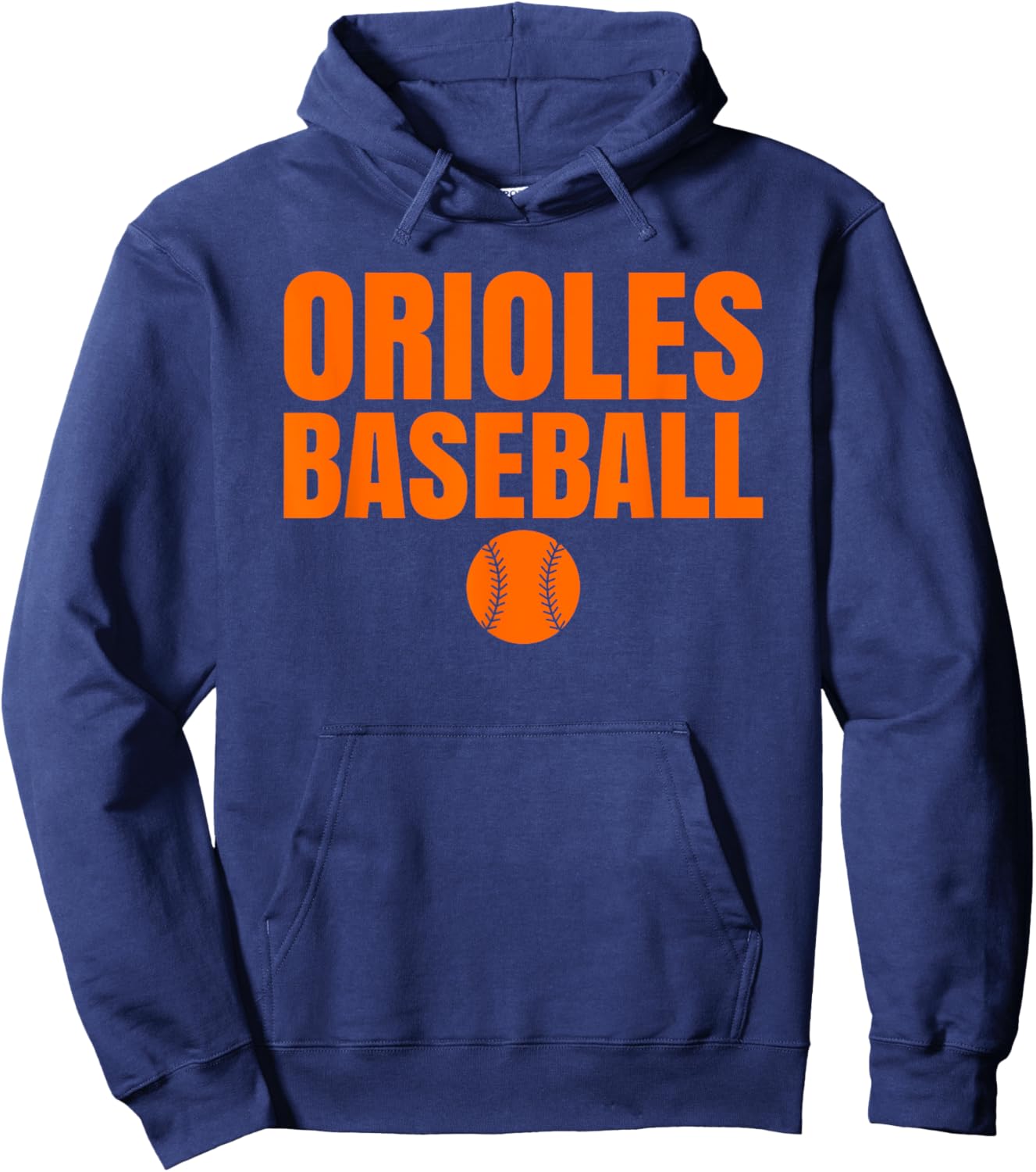 Warren Orioles Baseball Hoodie - Hoodie | Navy