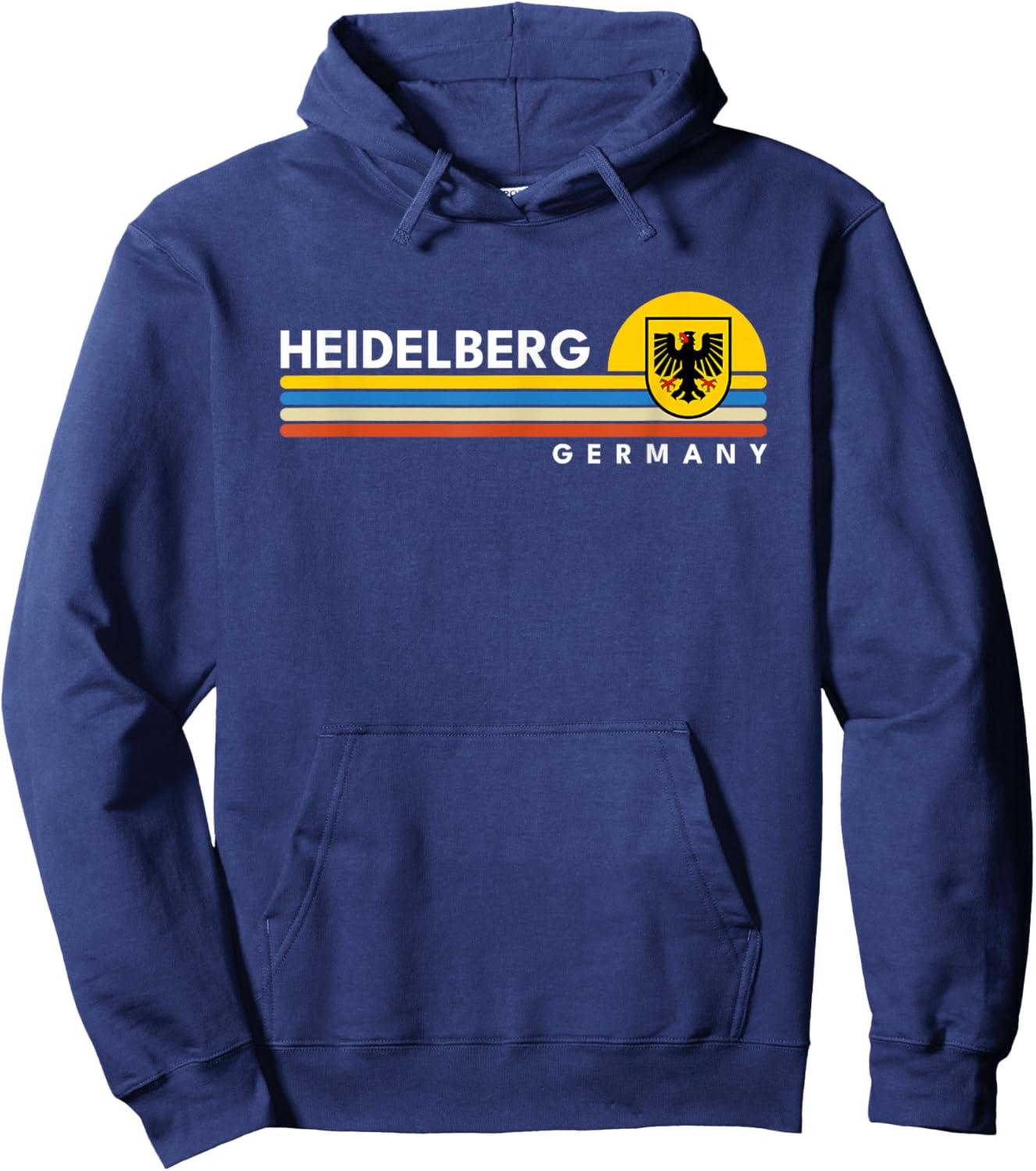 Heidelberg Germany Vintage Retro Souvenirs Hoodie - Hoodie | Navy