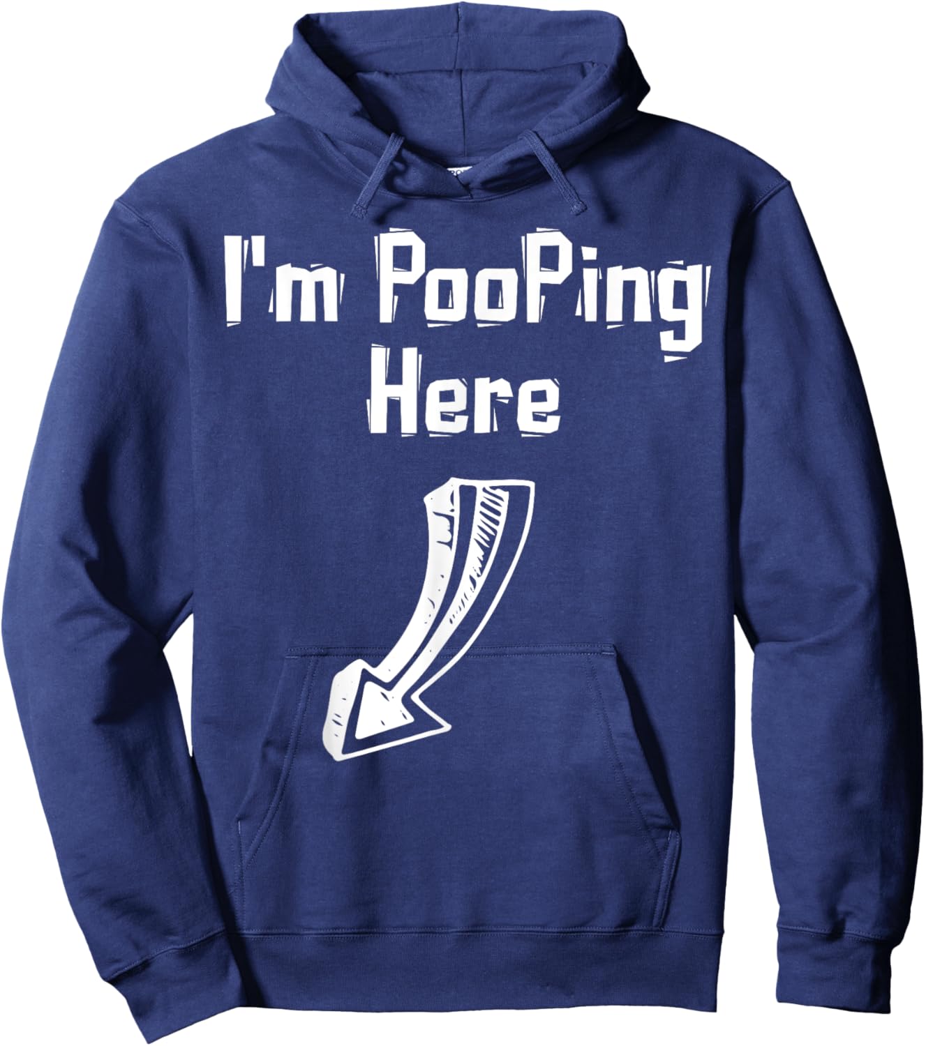 Funny Ileostomy Colostomy Poop Shirt Ostomy Bag Humor Hoodie - Hoodie | Navy