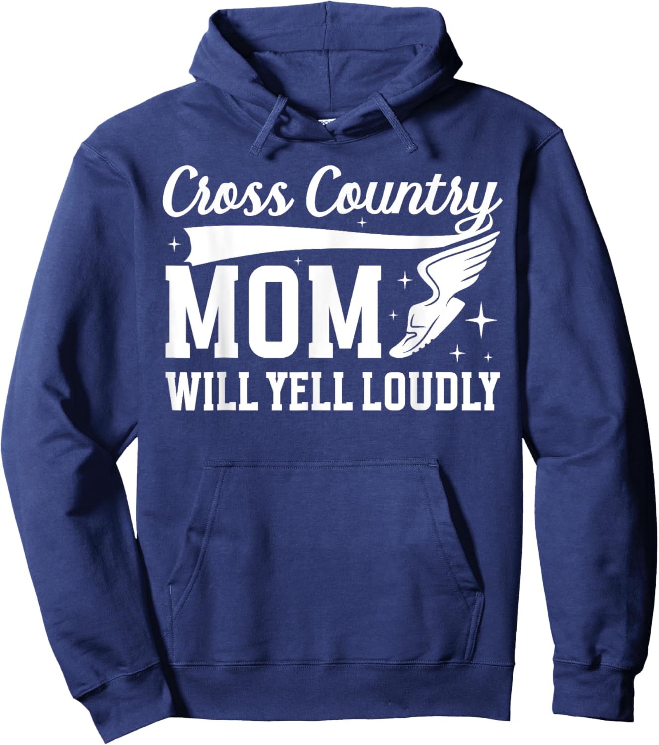 Funny Cross Country Mom Of A Cross Country Runner Mother Hoodie - Hoodie | Navy