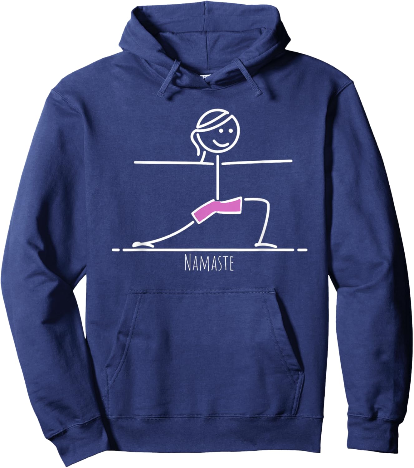 Namaste meditation clothing Funny Yoga Hoodie - Hoodie | Navy