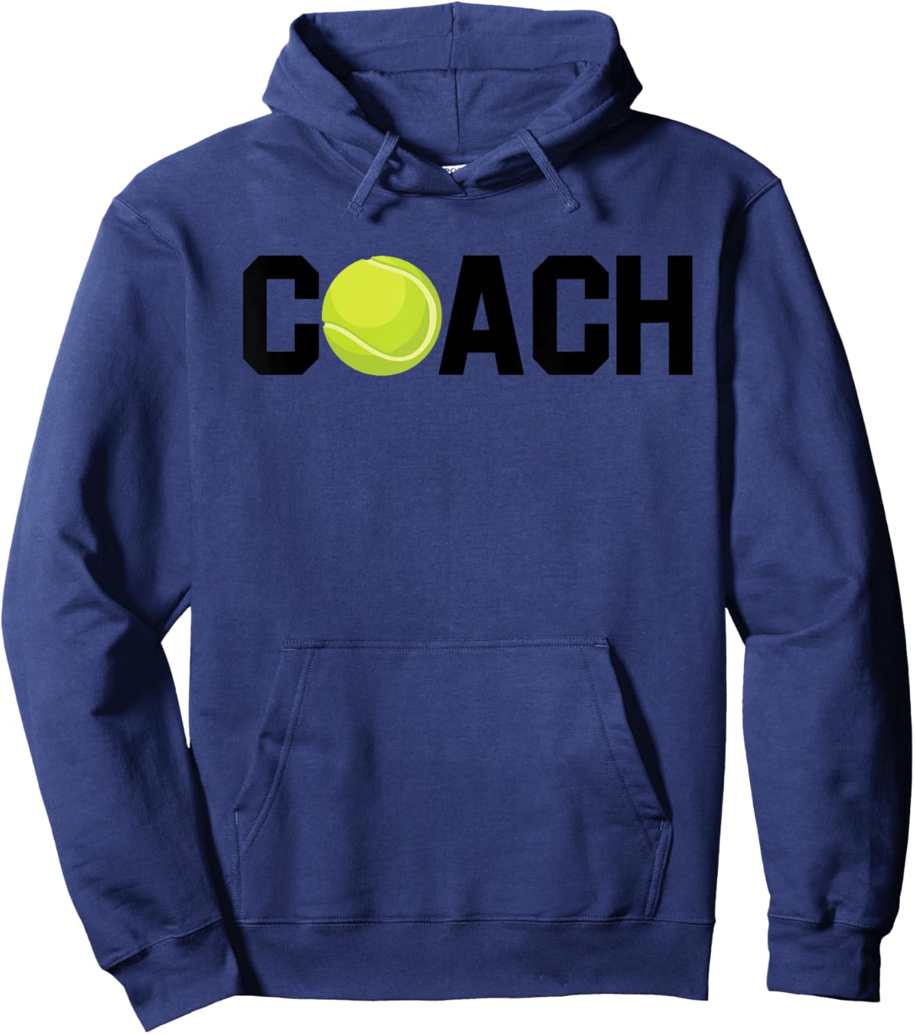 Cool Tennis Coach Funny Trainer Racket Lawn Game Enthusiast Hoodie - Hoodie | Navy