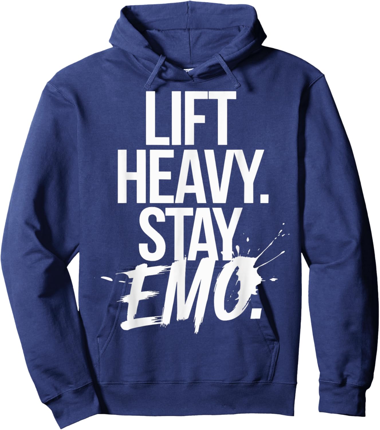 Lift Heavy Stay Emo Hoodie - Hoodie | Navy