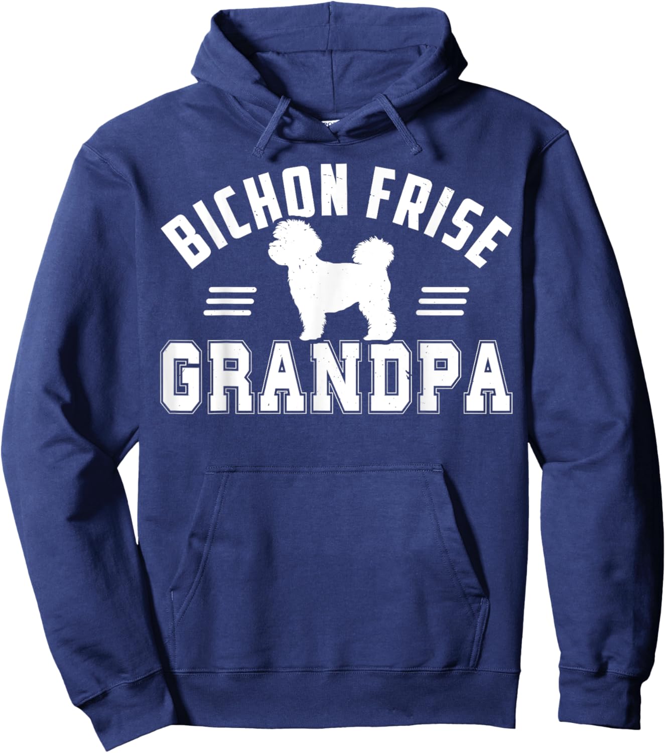 Bichon Frise Grandpa Bichon Frise Dog Women Hoodie - Hoodie | Navy