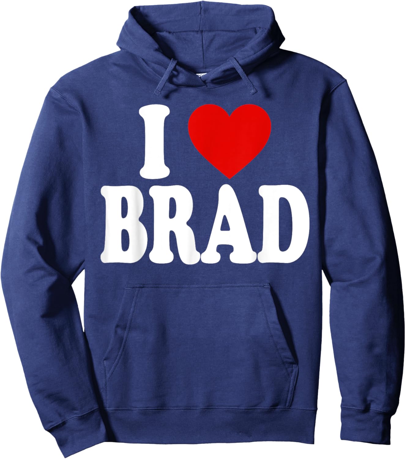 I Heart Love Brad Hoodie - Hoodie | Navy
