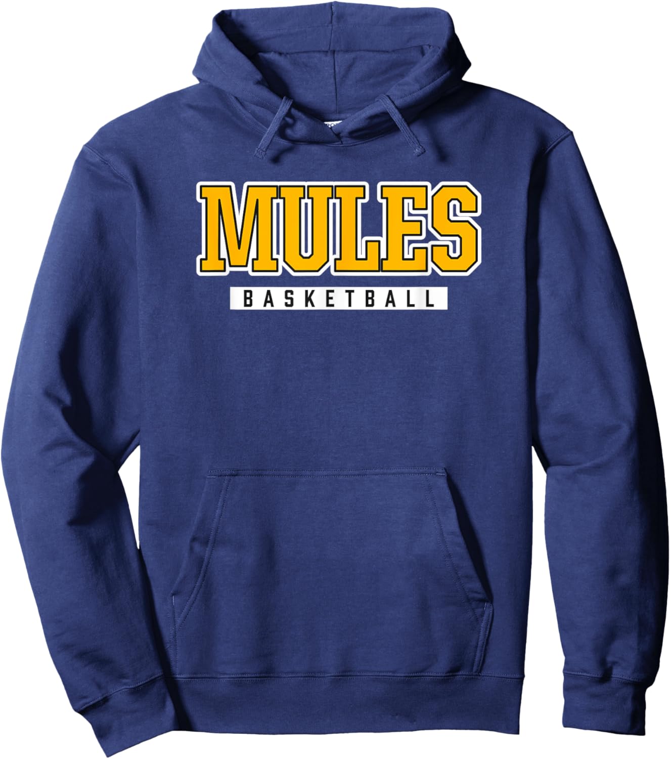 Mules Basketball Lathrop High School Hoodie - Hoodie | Navy