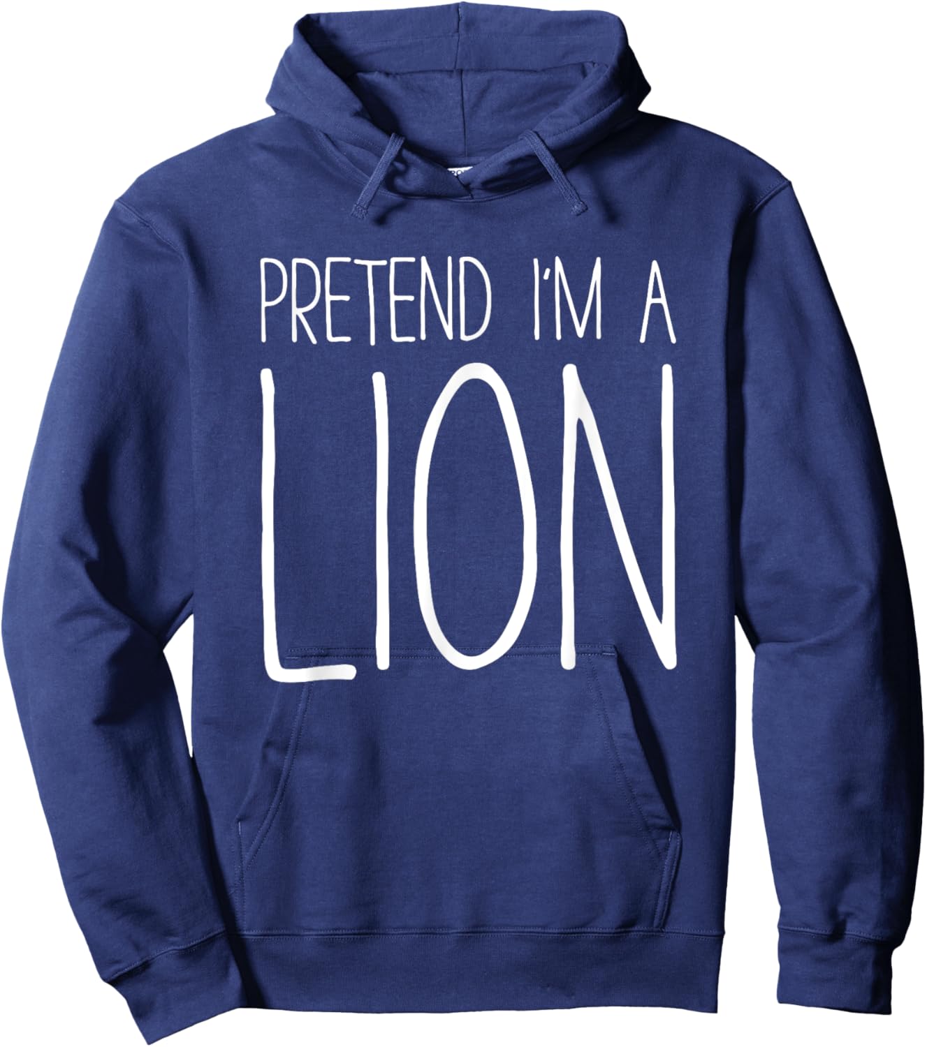 Pretend I'm A Lion Shirt Adult Kids Men Women Costume Hoodie - Hoodie | Navy