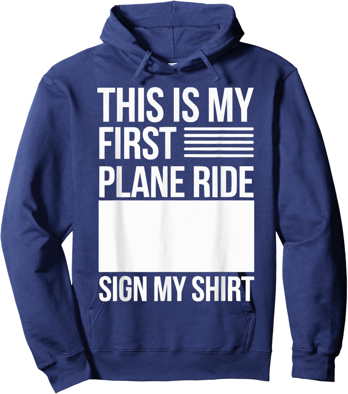 My First Plane Ride First Time Flyer Travel Airplane Hoodie - Hoodie | Navy