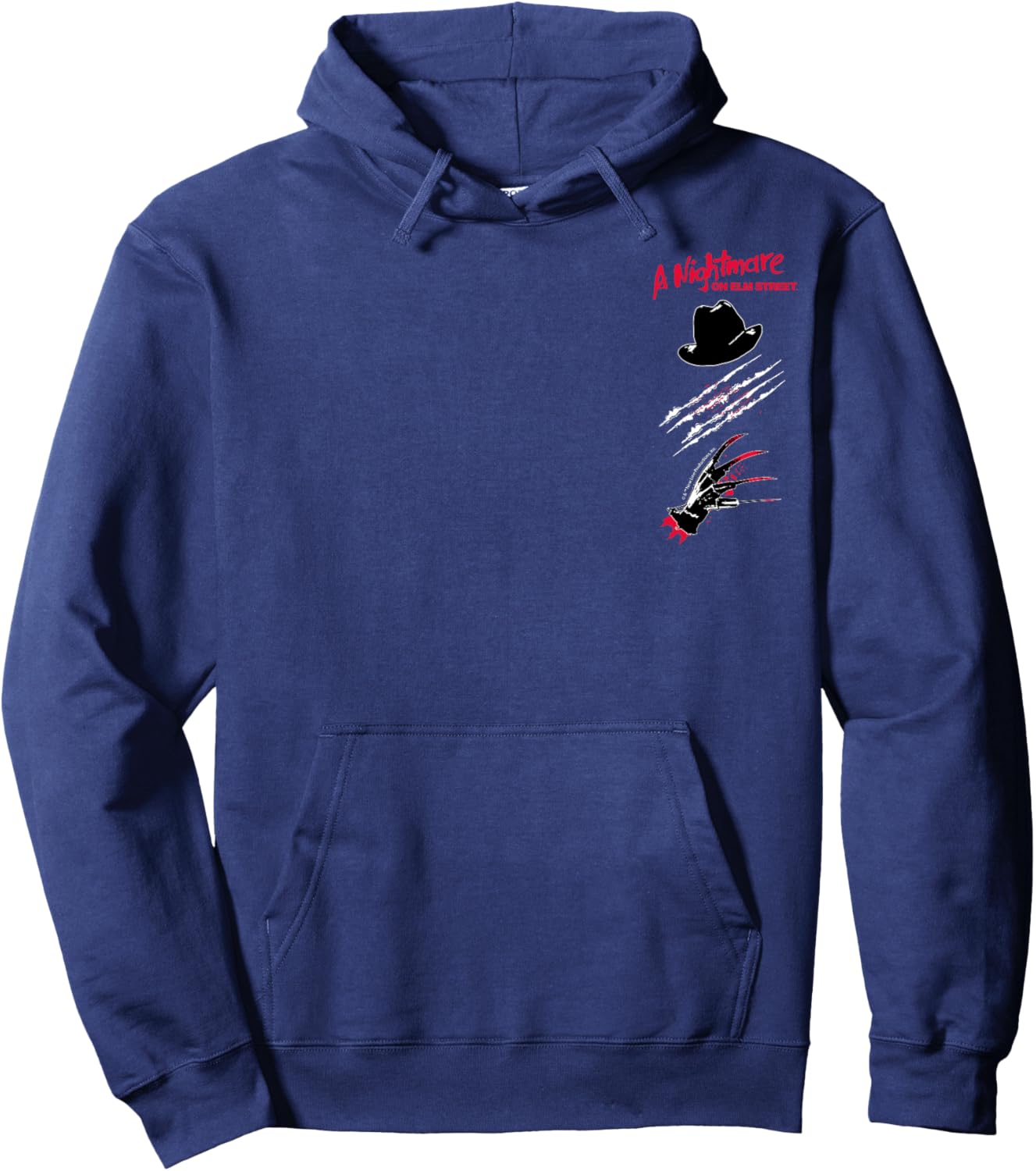 Nightmare on Elm Street Films - Freddy Krueger Hat and Glove Hoodie - Hoodie | Navy