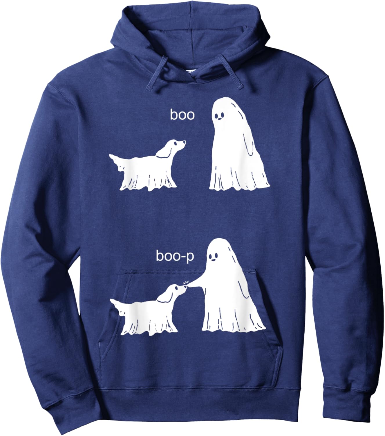 Boo Boop Ghost And Dog Hoodie - Hoodie | Navy
