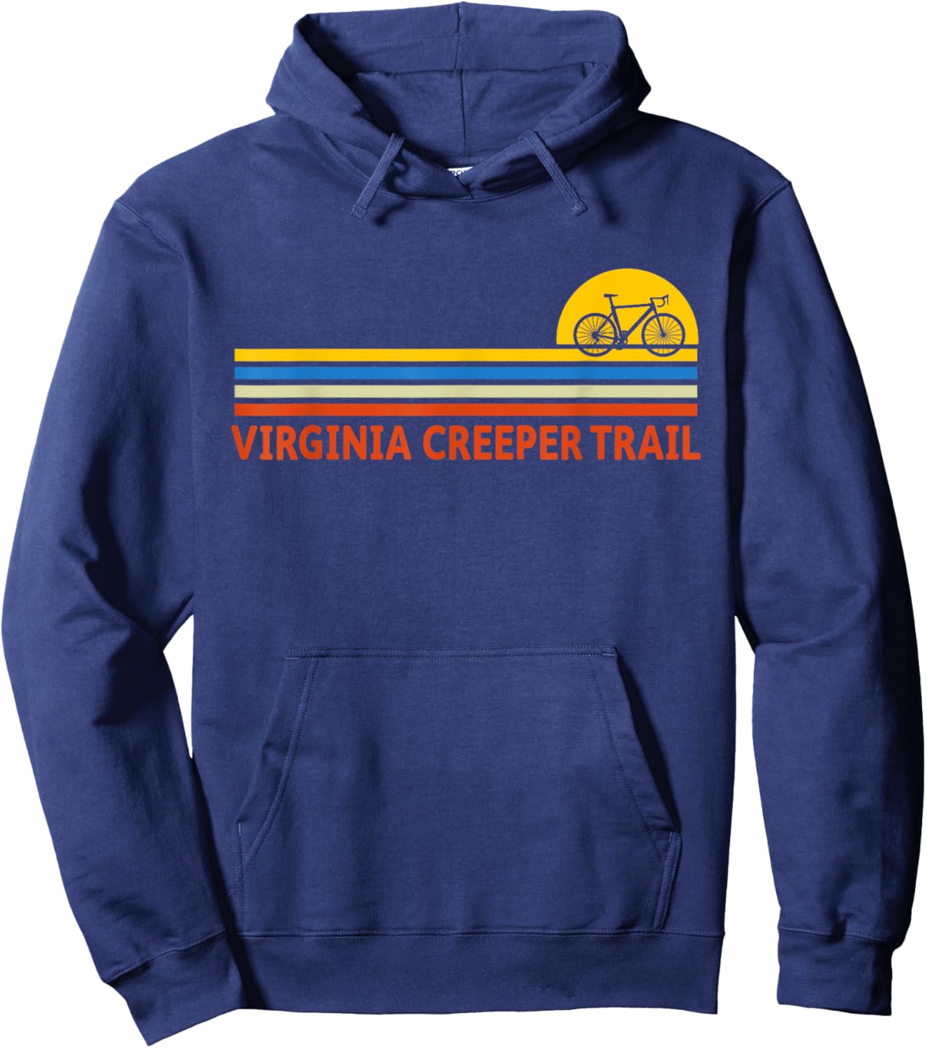 Virginia Creeper Trail Outdoor Adventure Nature Hike Hoodie - Hoodie | Navy