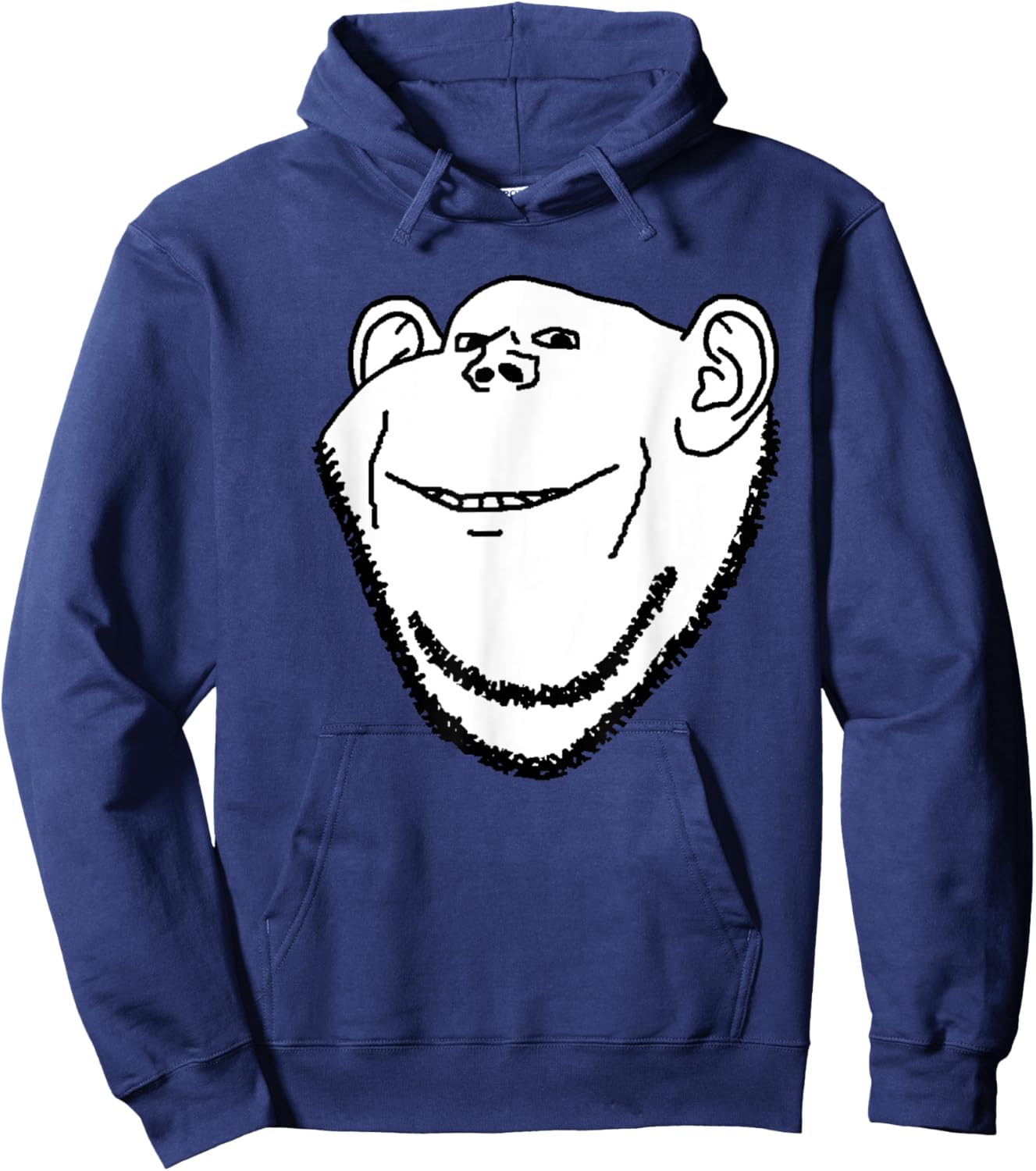 Soyjak Soy Wojak Soyboy Internet Meme Impish Ears Swede Hoodie - Hoodie | Navy