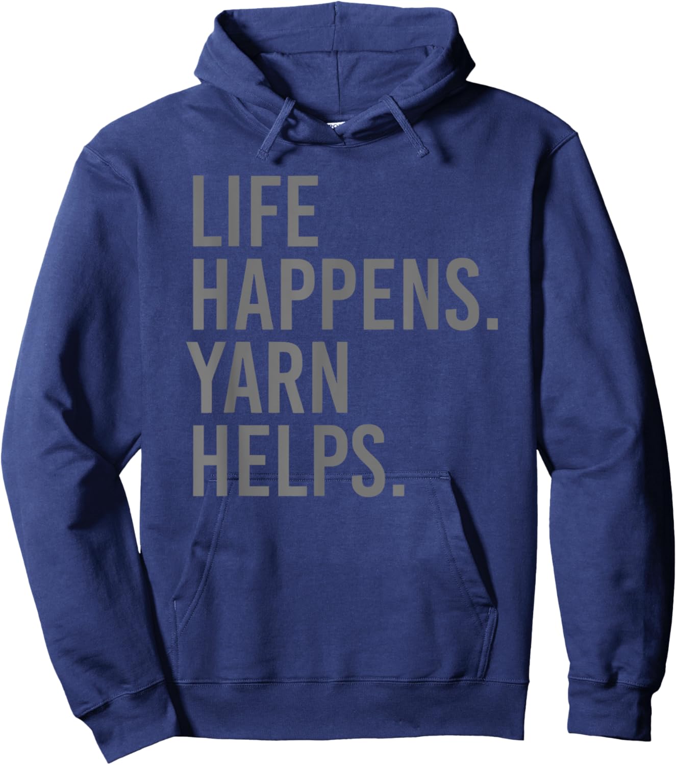 Life Happens Yarn Helps Hoodie - Hoodie | Navy