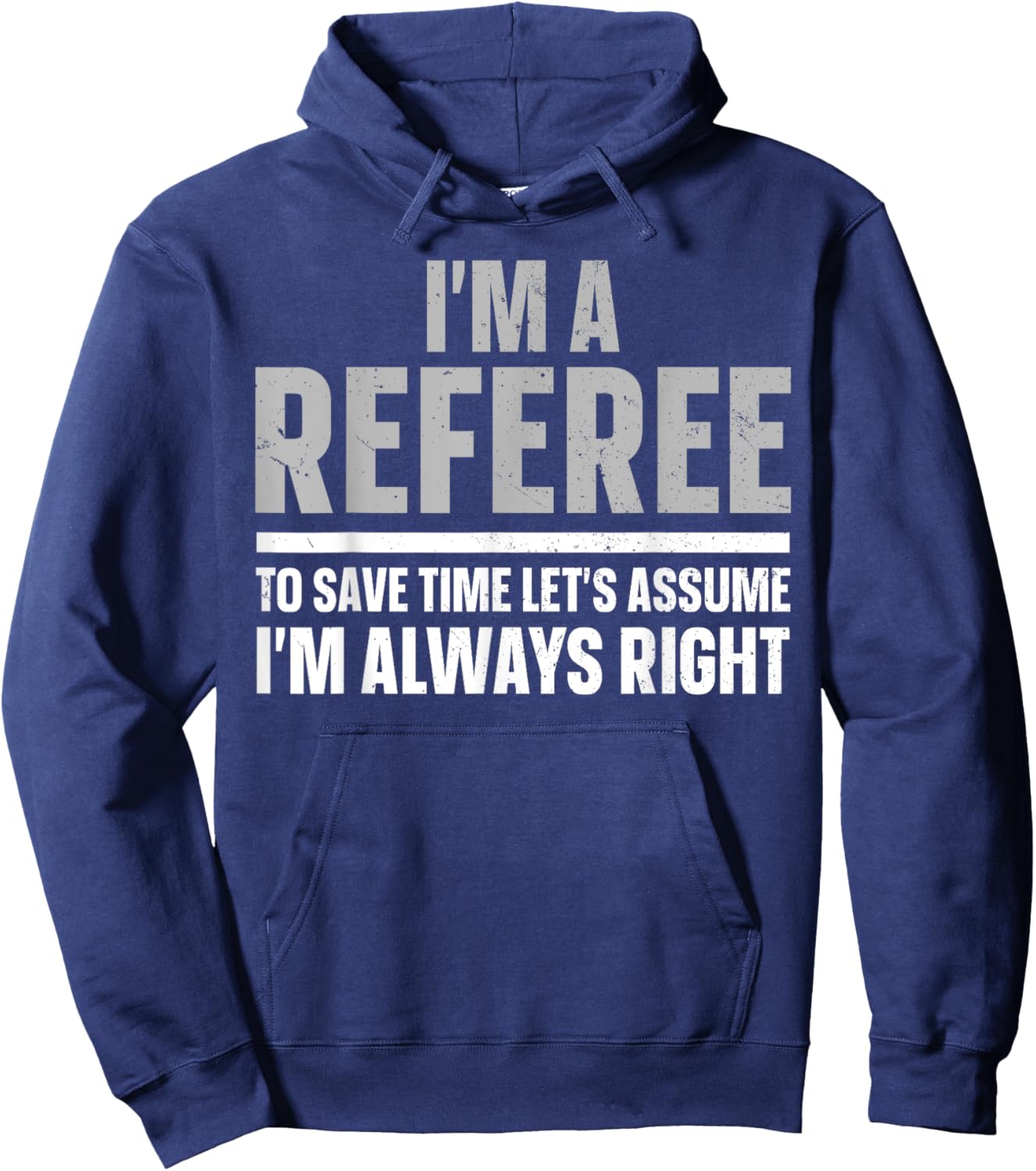 Cool Referee Design Women Reffing Sports Ref Referee Hoodie - Hoodie | Navy