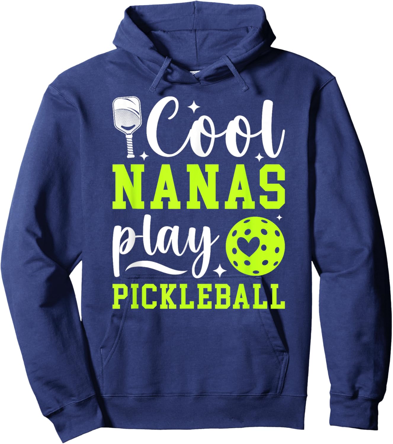Cool Nanas Play Pickleball Nana Pickleball Player Nana Hoodie - Hoodie | Navy