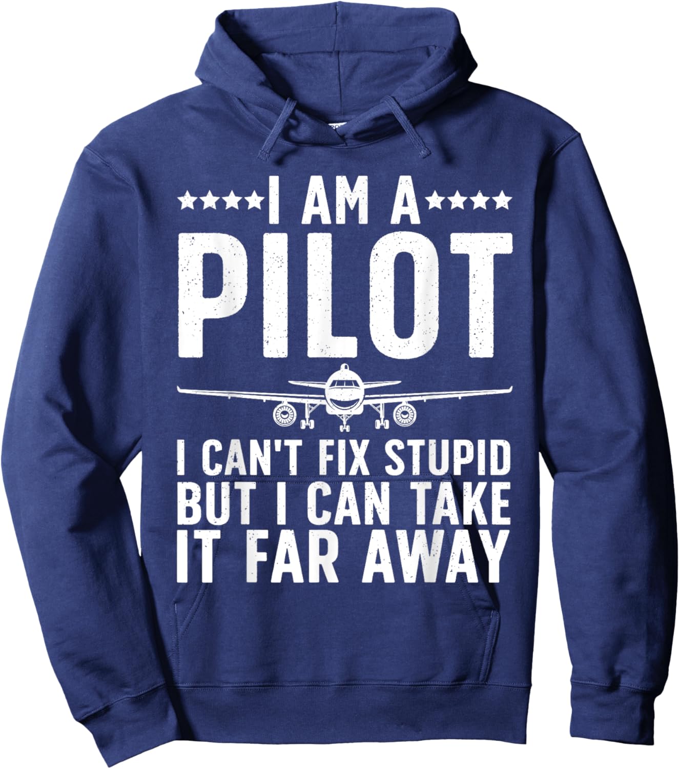 Funny Pilot Design Women Aviation Airplane Pilot Hoodie - Hoodie | Navy
