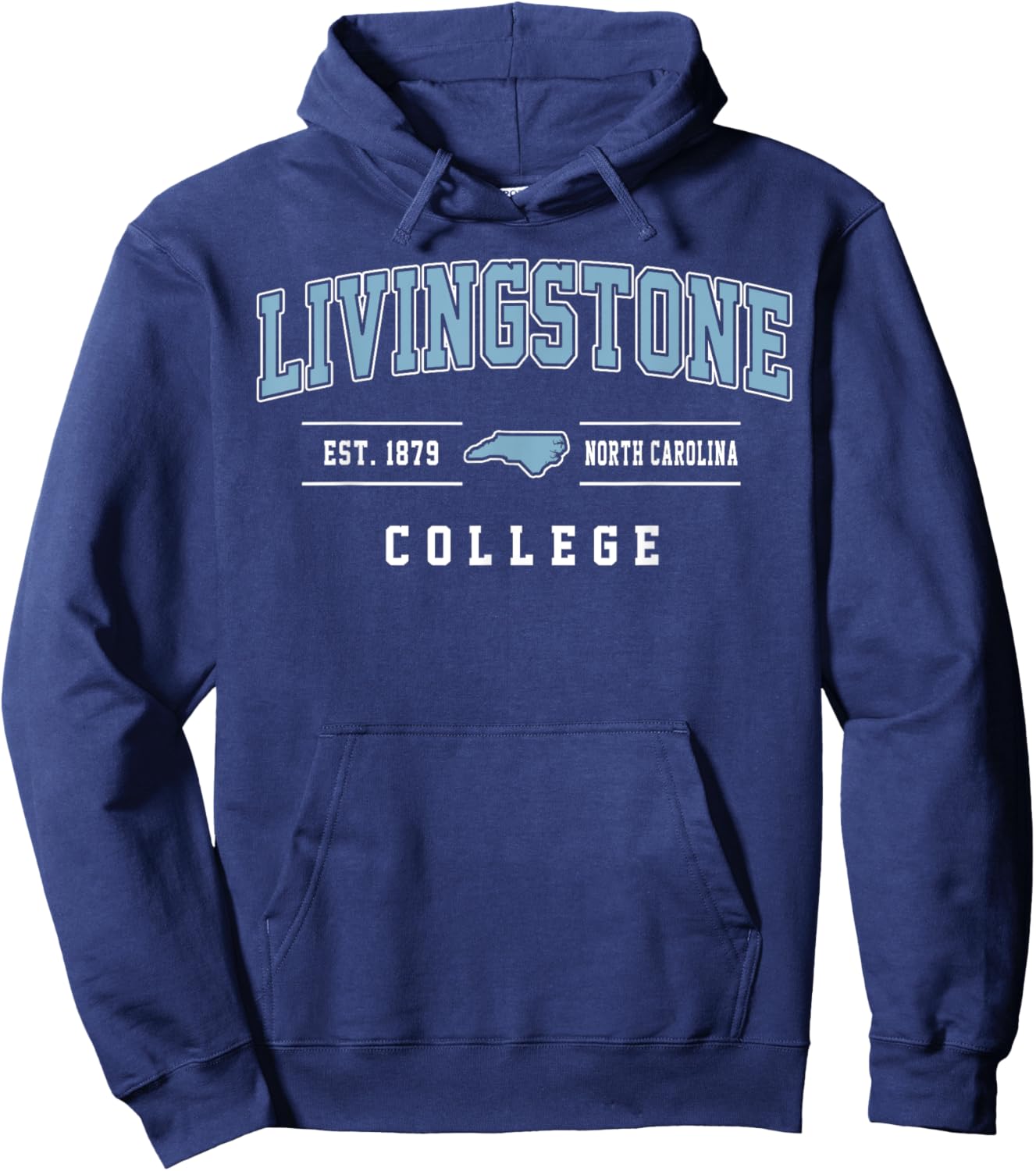 Livingstone College Arch Vintage Design Women Hoodie - Hoodie | Navy
