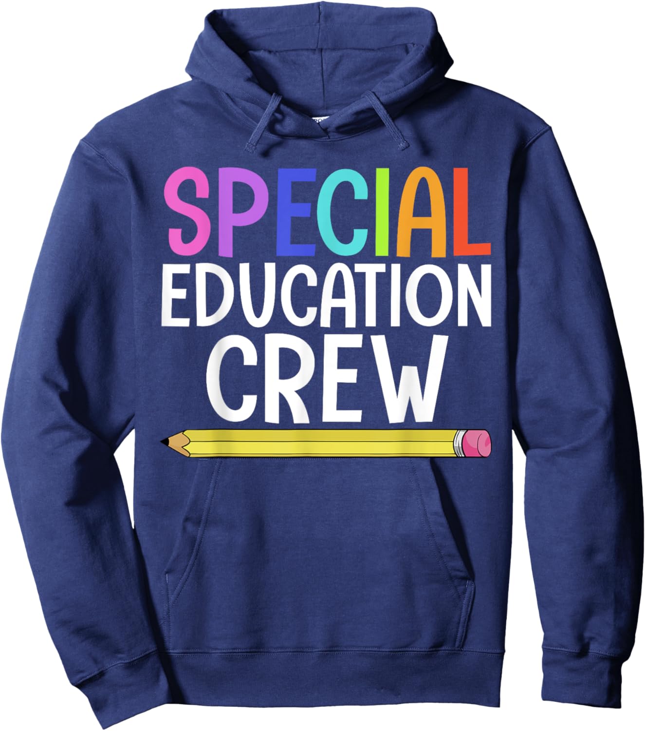 SPED Teacher Art Women IEP Special Education Crew Hoodie - Hoodie | Navy