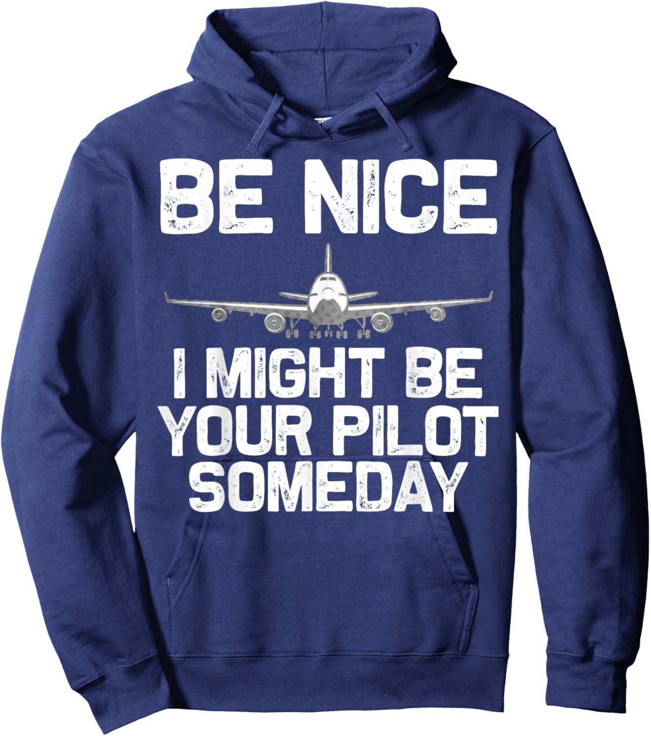 Funny Pilot Art Women Kids Aviation Airplane Pilot Hoodie - Hoodie | Navy