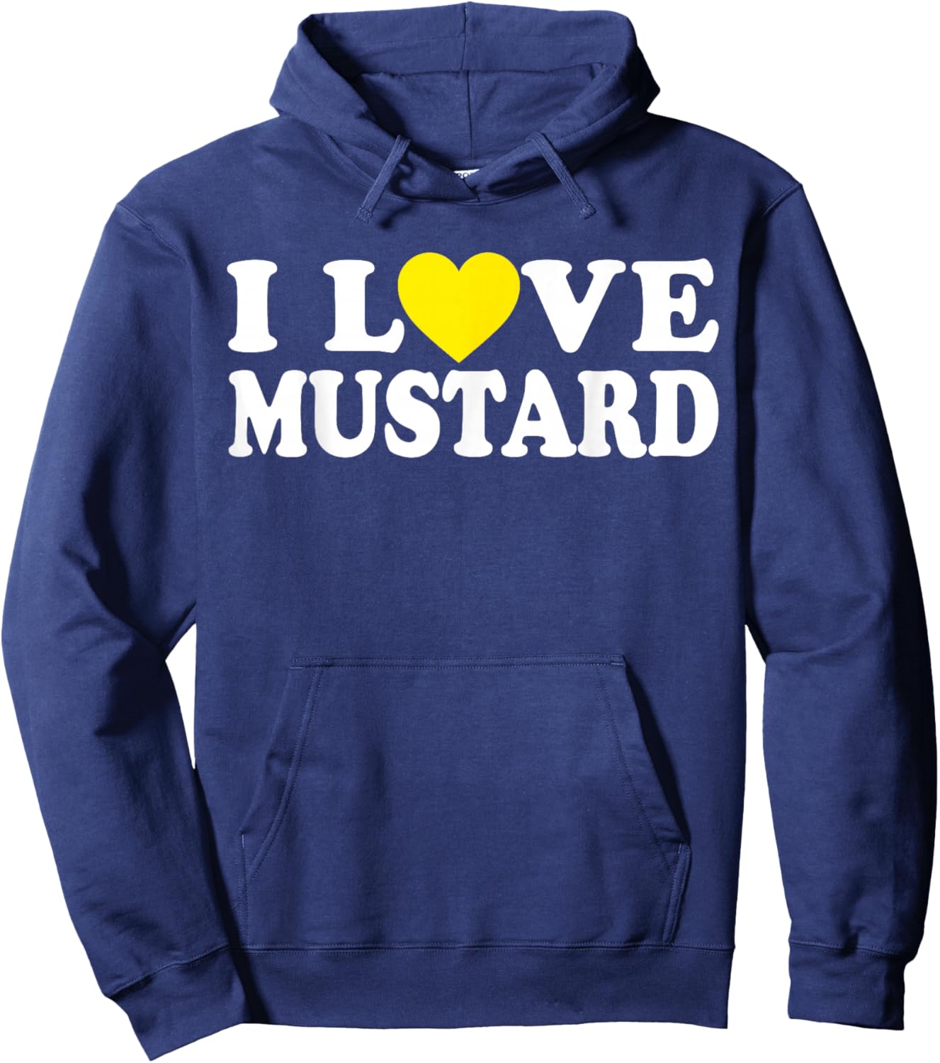 I Heart Mustard - I Love Mustard Hoodie - Hoodie | Navy
