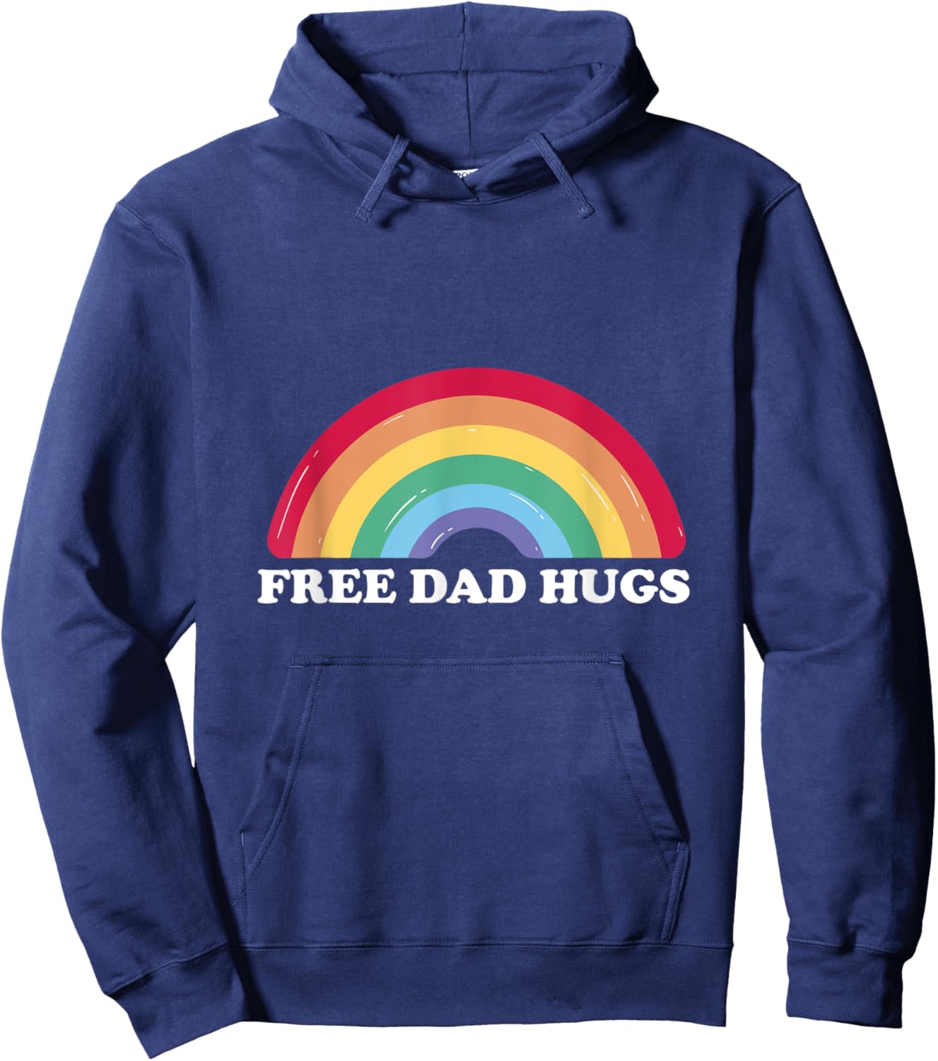Free Dad Hugs Pride Hoodie - Hoodie | Navy