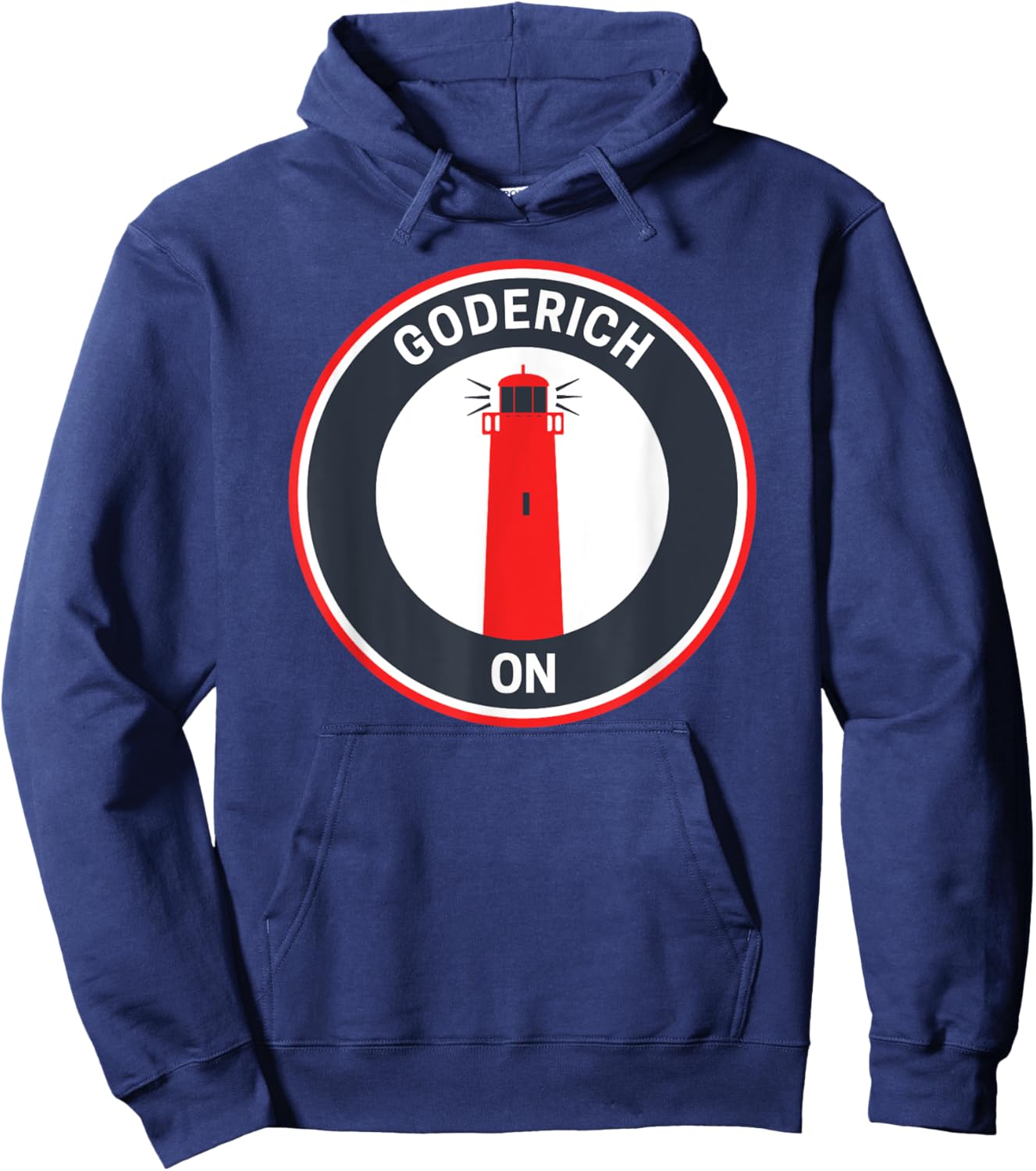 Vintage Goderich Ontario Hoodie - Hoodie | Navy