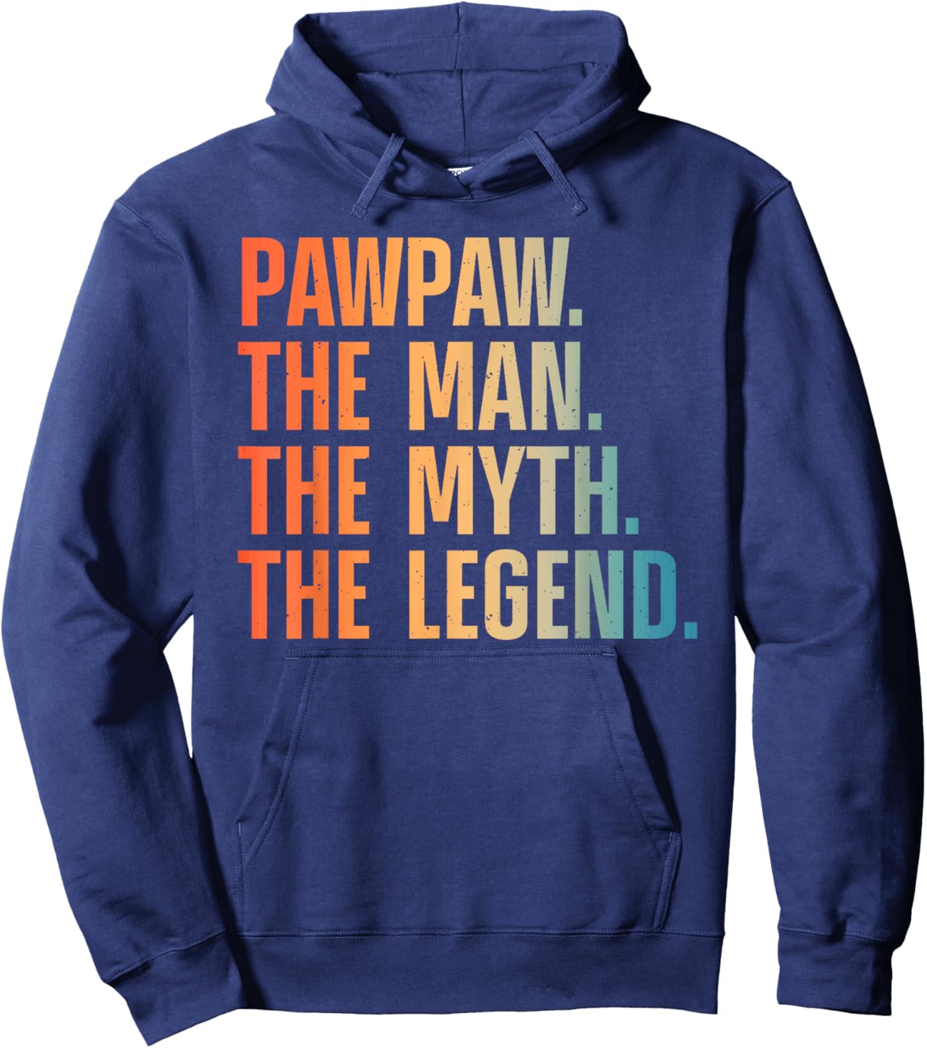 Pawpaw Design For Grandpa Grandfather From Grandkids Pawpaw Hoodie - Hoodie | Navy