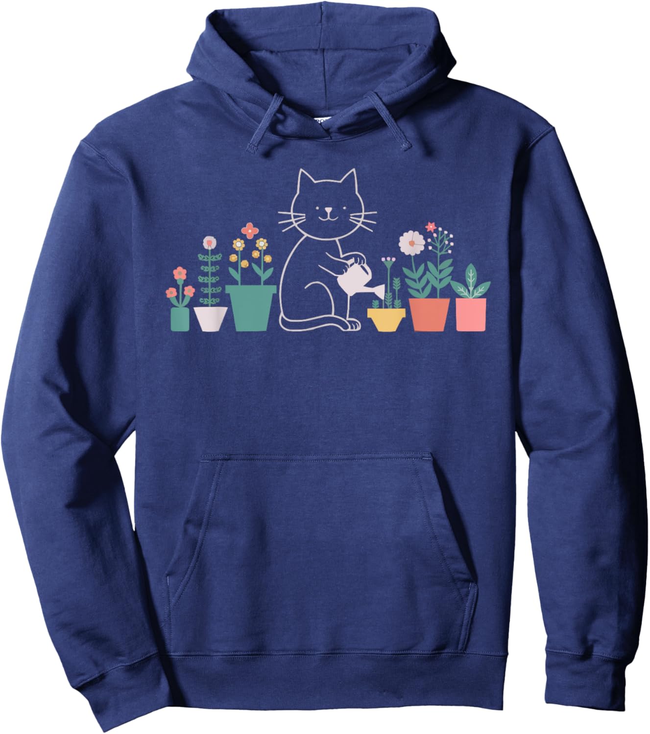 Gardening Cat Kitty Meow Animal Pet Garden Lover Gardener Women Hoodie - Hoodie | Navy