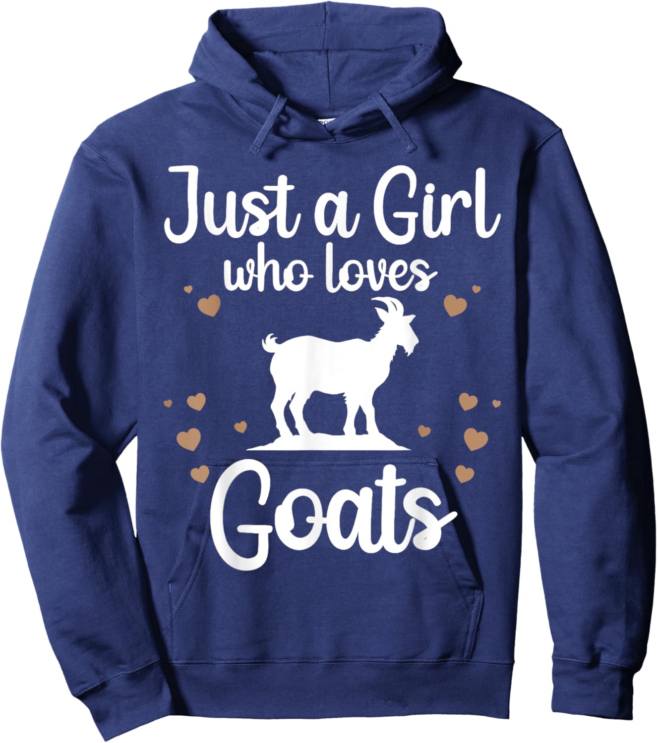 Funny Goat Design For Girls Women Youth Teen Kids Goat Lover Hoodie - Hoodie | Navy