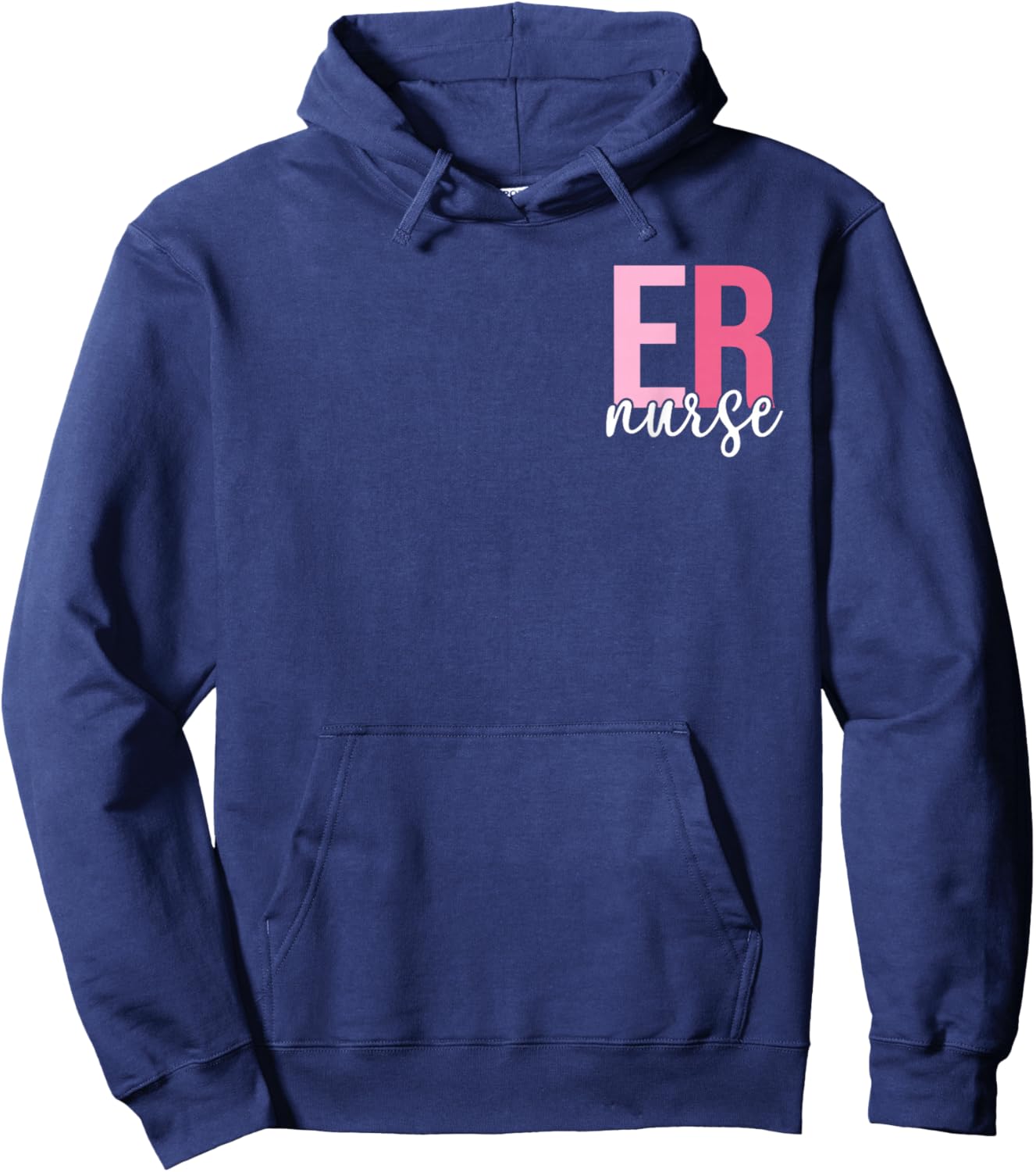 Emergency Department Emergency Nurse ER Nurse 2 Sided Hoodie - Hoodie | Navy