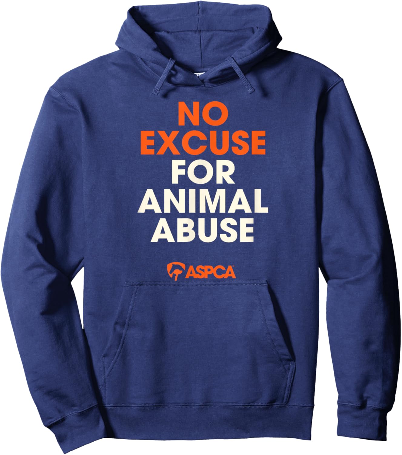 No Excuse for Animal Abuse Hoodie - Hoodie | Navy