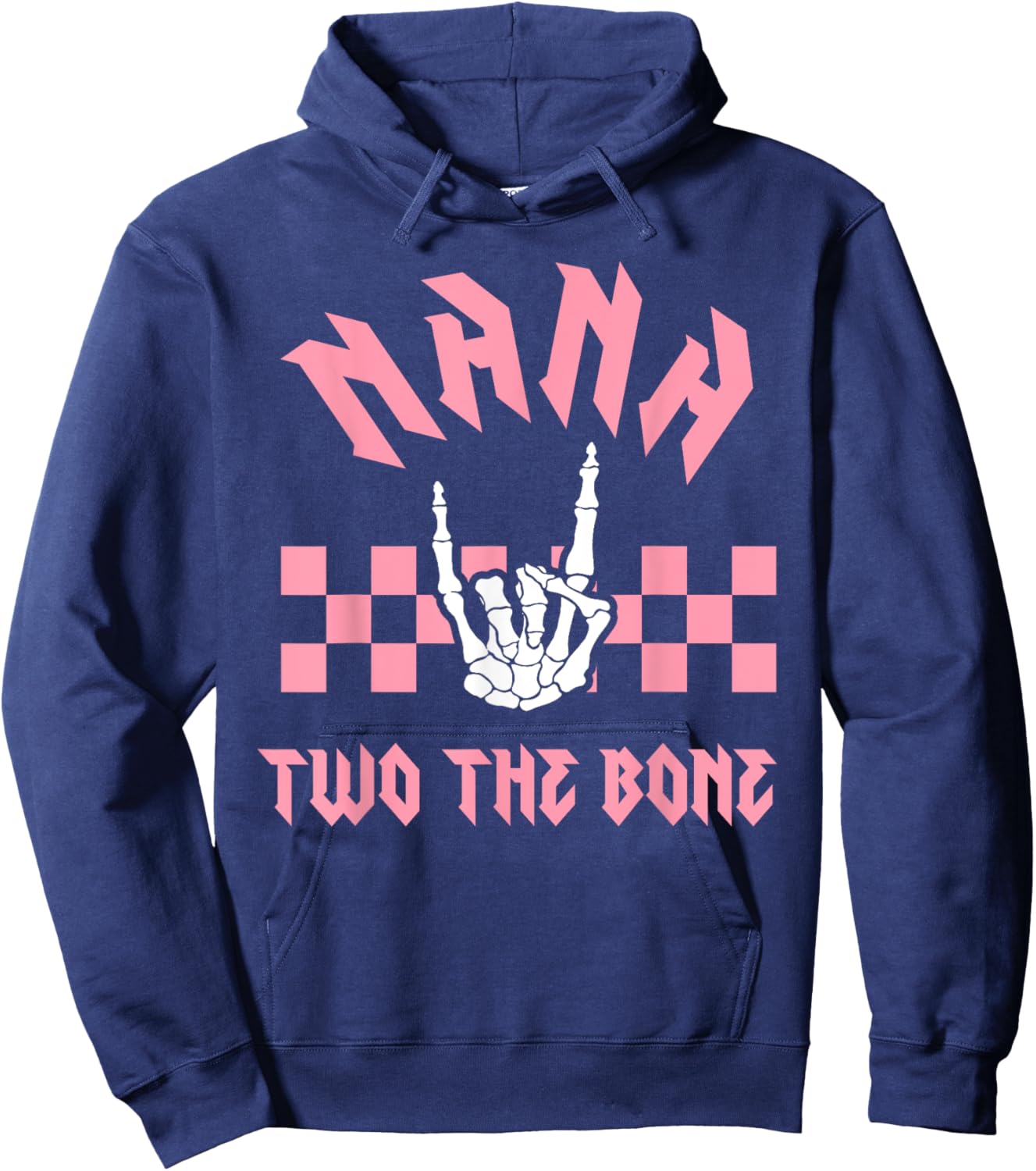 Nana Bad Two the Bone Birthday 2 Years Old Birthday Hoodie - Hoodie | Navy