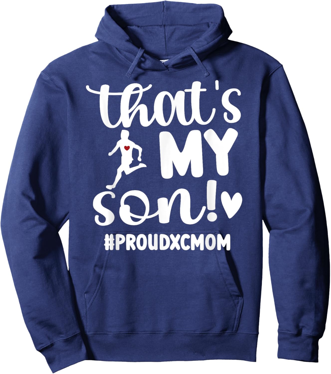 Proud XC Mom Cross Country Mom XC Runner Mother XC Mama Hoodie - Hoodie | Navy