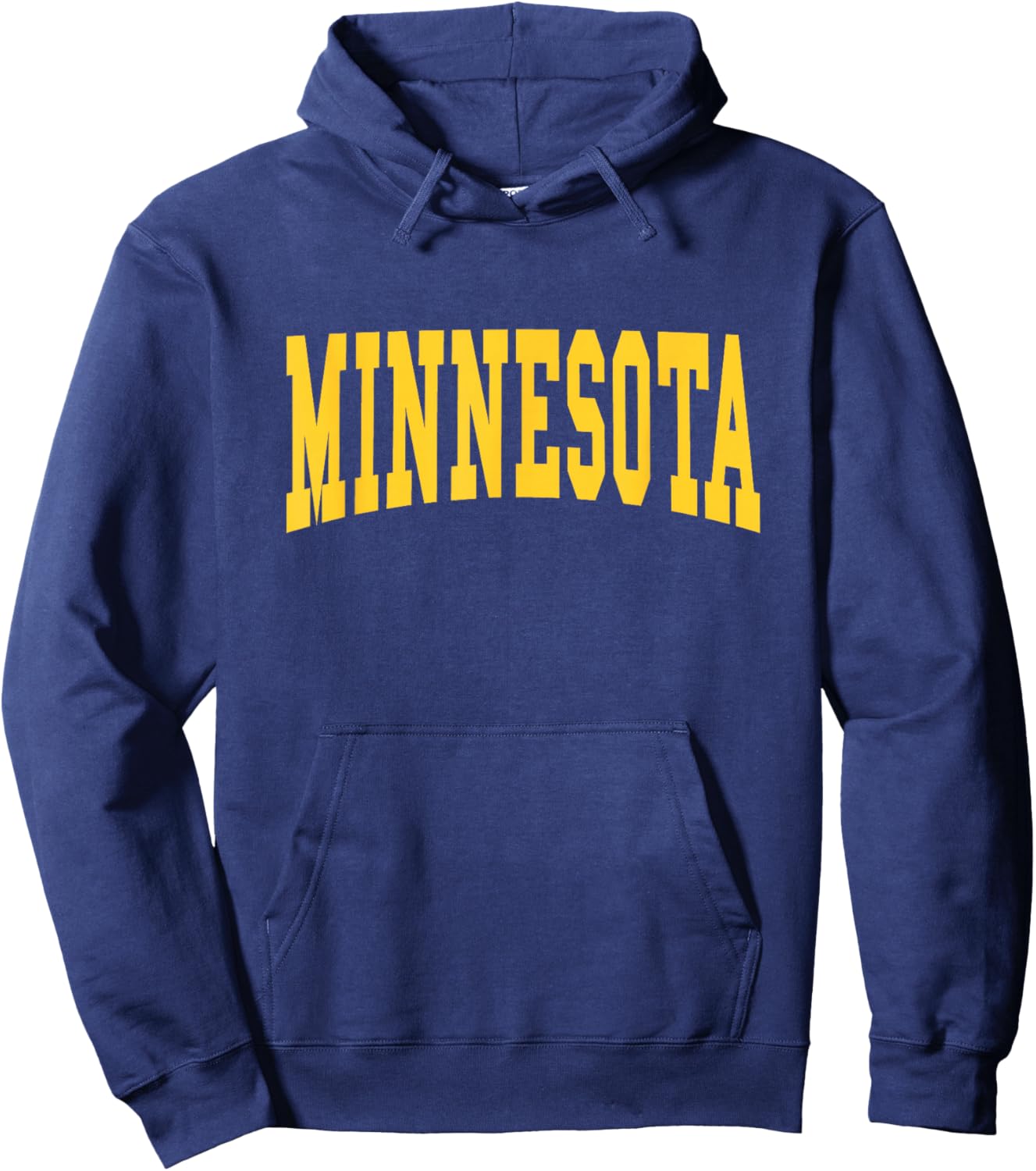 Graphic Apparel Co. - MINNESOTA - Red Classic Fit - Small - Short Sleeve - Letter Print - - Modern Classic Throwback Design Hoodie - Hoodie | Navy
