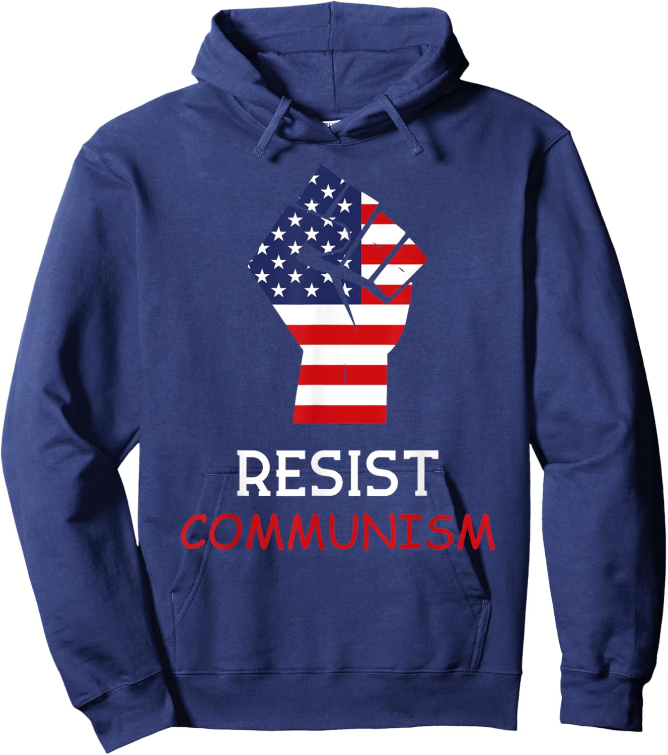 Resist Communism Hoodie - Hoodie | Navy