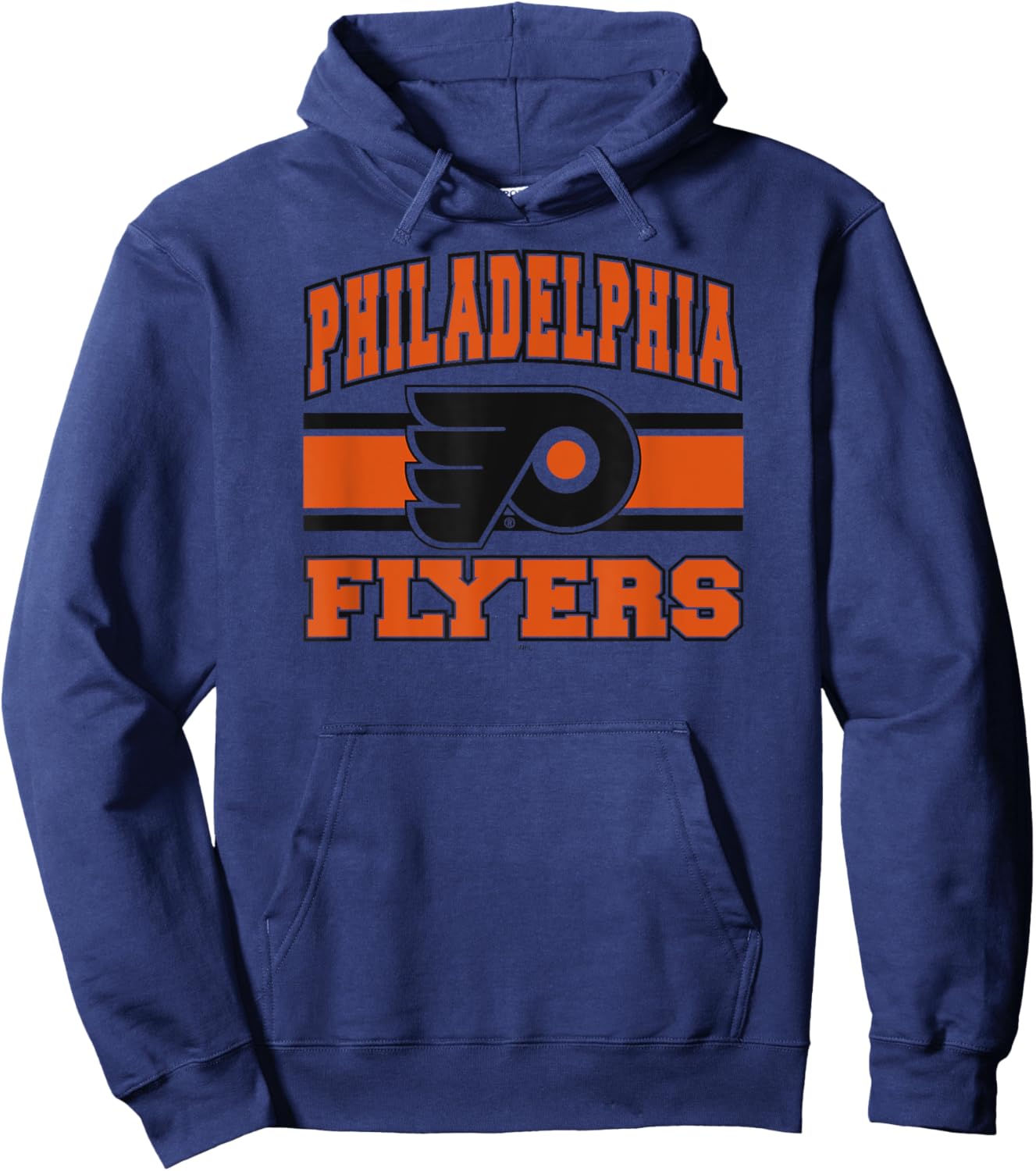 Philadelphia Flyers Stripe White Officially Licensed Hoodie - Hoodie | Navy