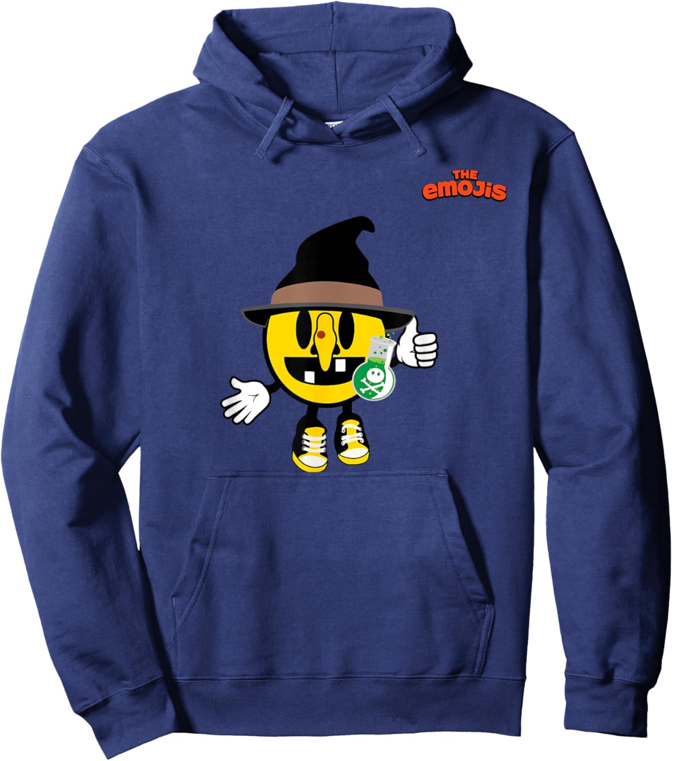 Emoji Witch Yellow Face Thumb Up Hoodie - Hoodie | Navy