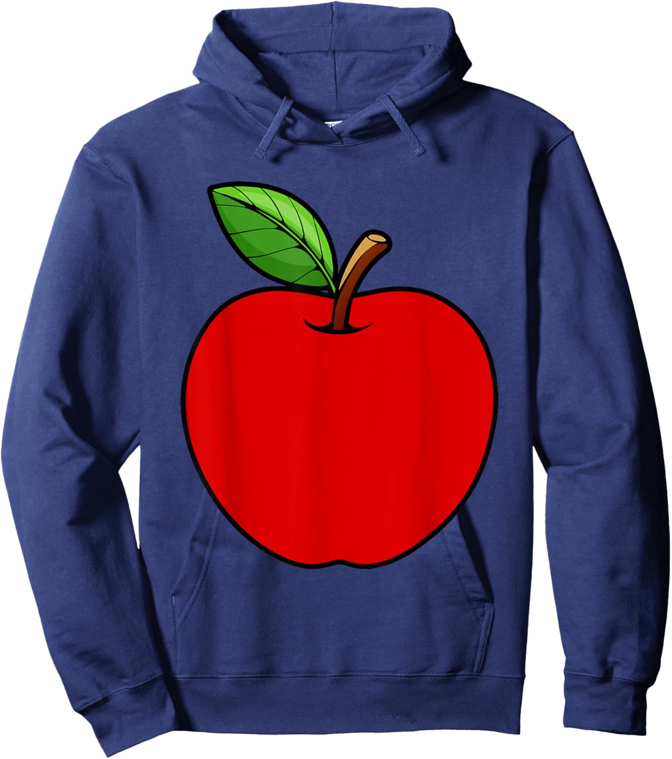 Cute Red Apple Design Women Kids Adult Apple Fruit Hoodie - Hoodie | Navy