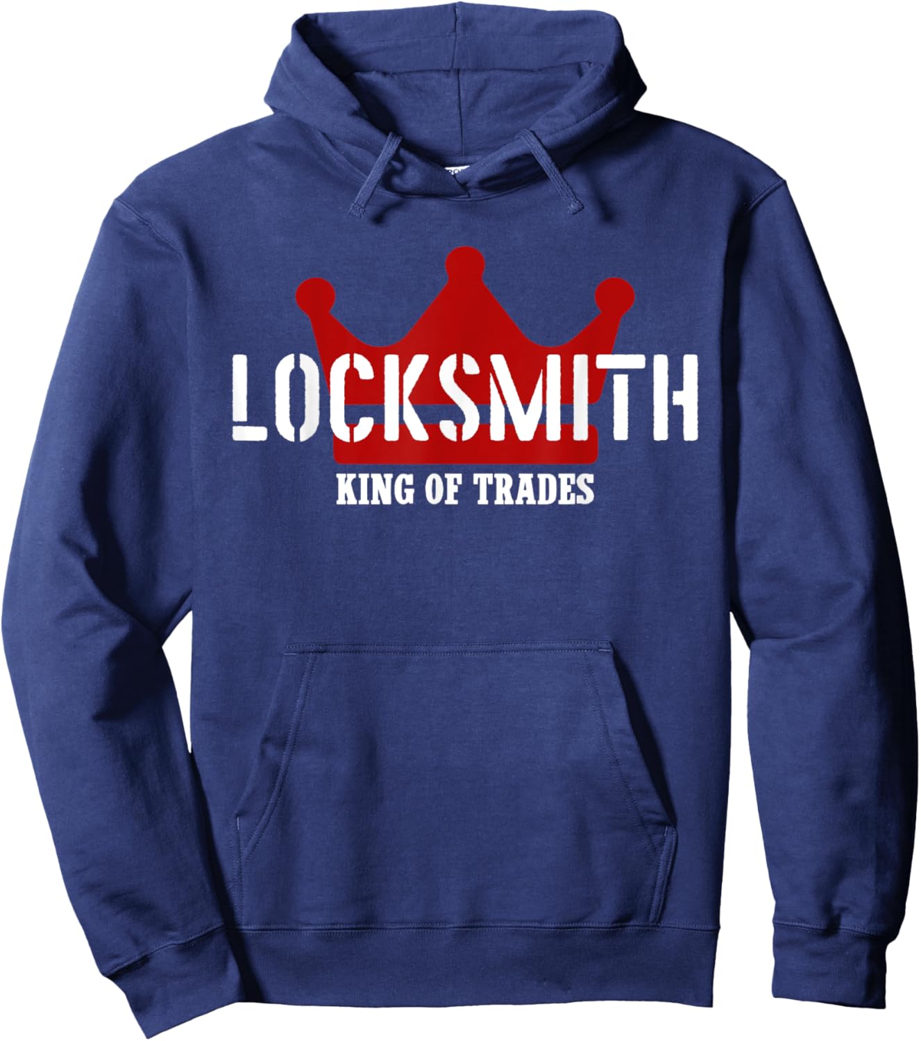 Locksmith Outfit King Of Trades Cool Locksmith Hoodie - Hoodie | Navy