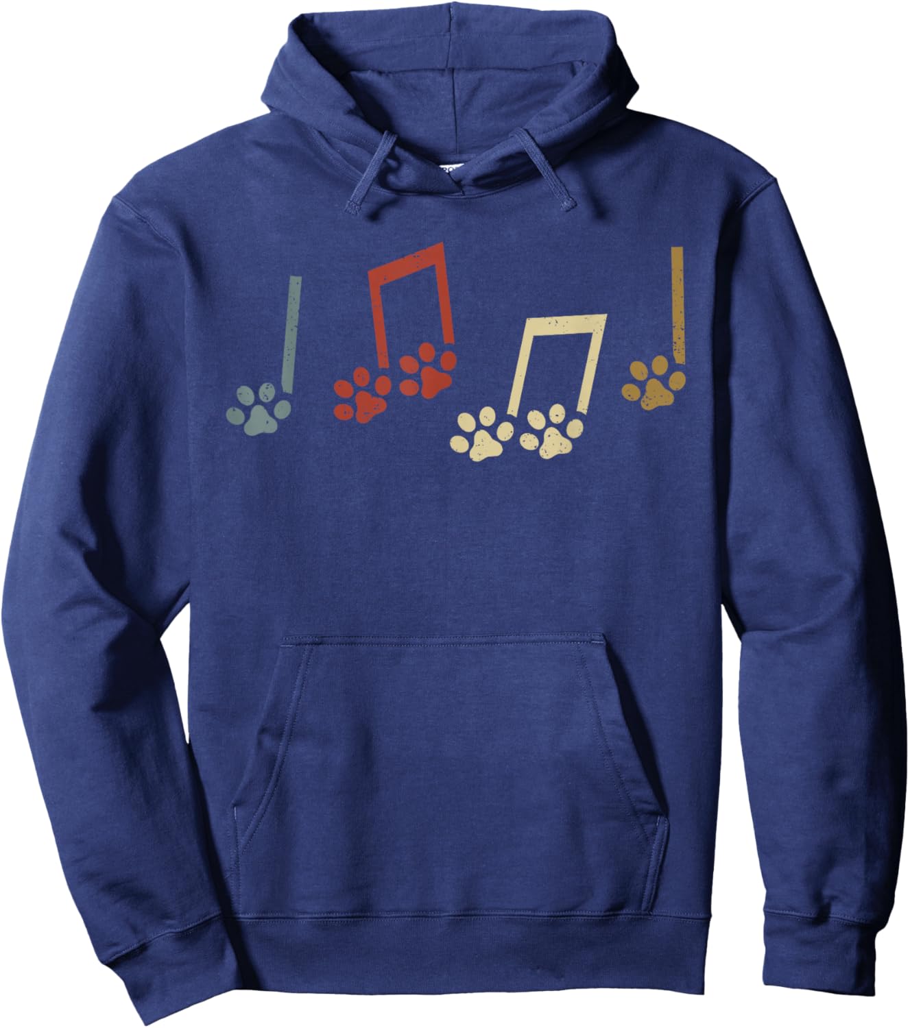 Dog Music Note Music Teacher Funny Country Music Dog Owner Hoodie - Hoodie | Navy