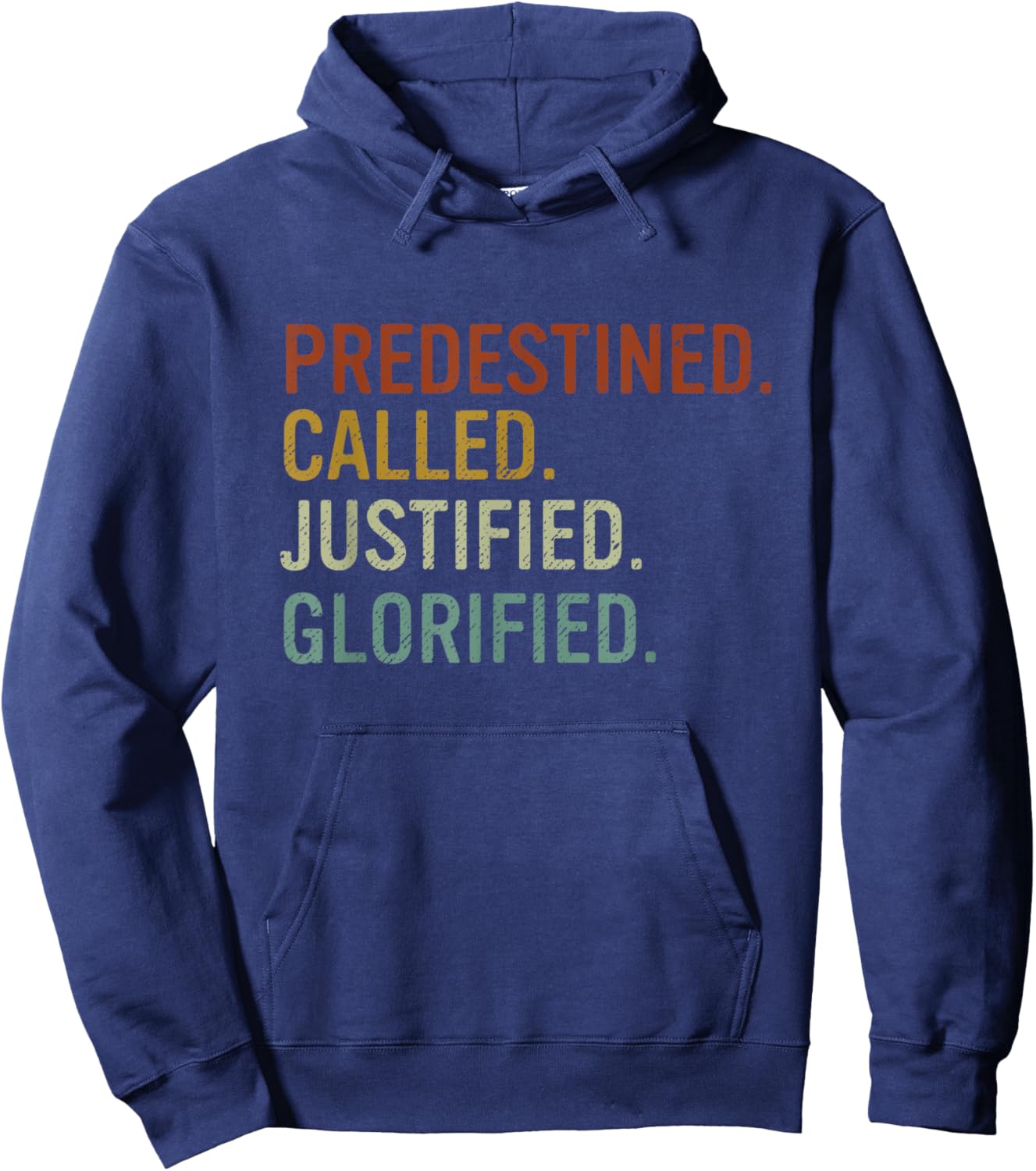 Theology Reformed Christian Romans 8 Bible Verse Hoodie - Hoodie | Navy