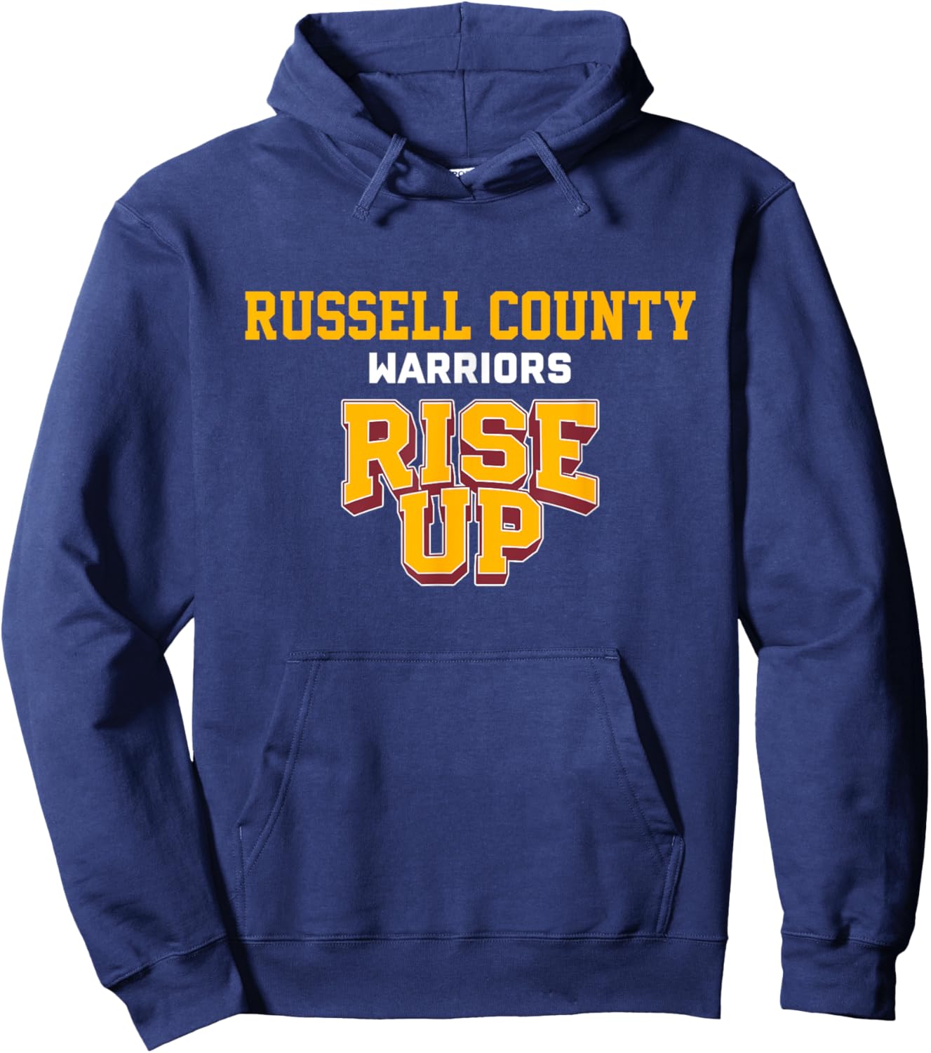 Russell County Warriors Rise Up HS Hoodie - Hoodie | Navy