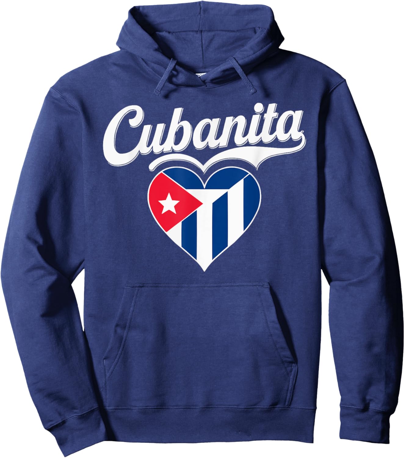 Cubanita I Love Cuba Cuban Pride Cuban Women Cuban Flag Hoodie - Hoodie | Navy