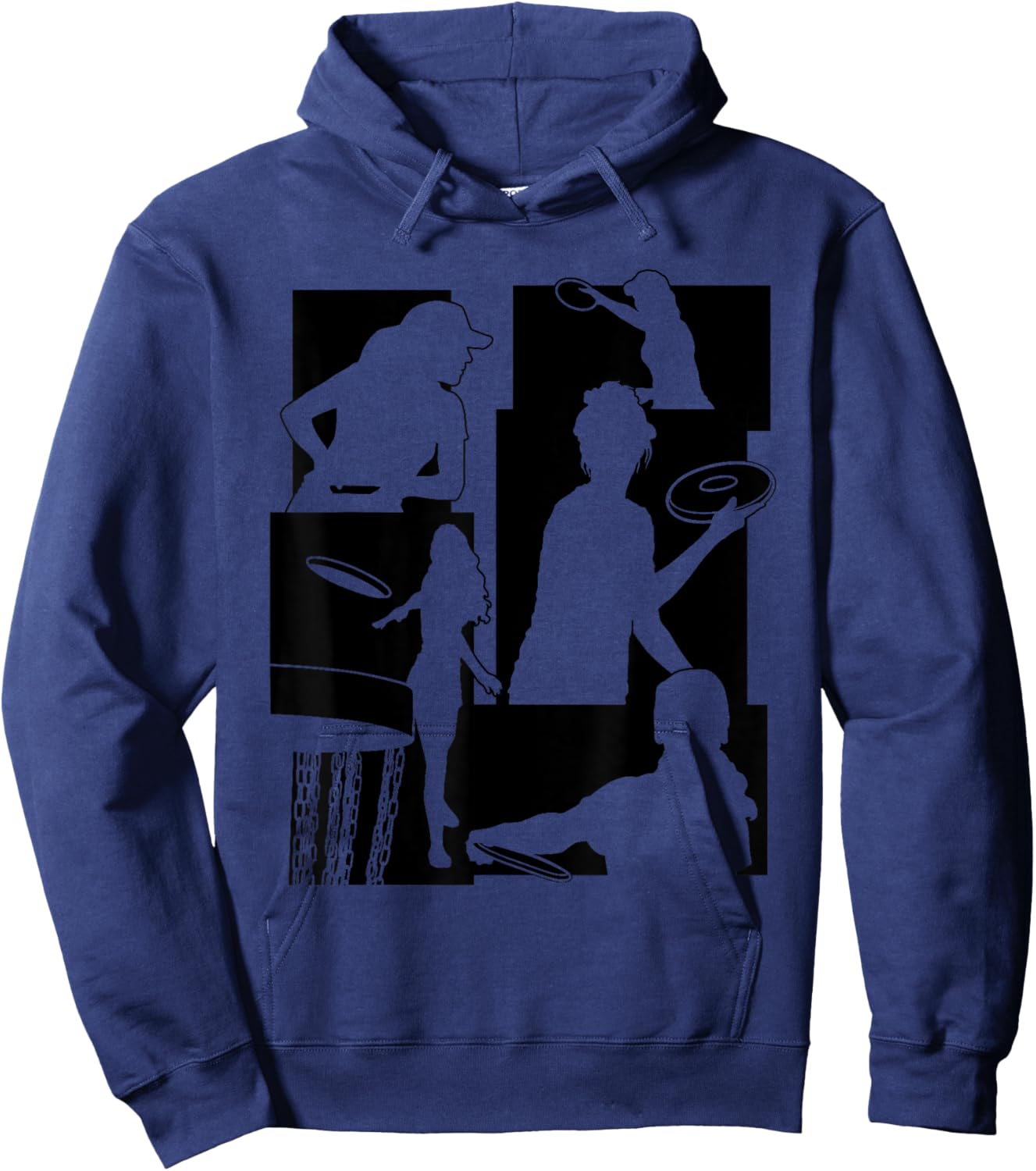 Funny Disc Golf Player Cool Flying Disk Sports Enthusiast Hoodie - Hoodie | Navy