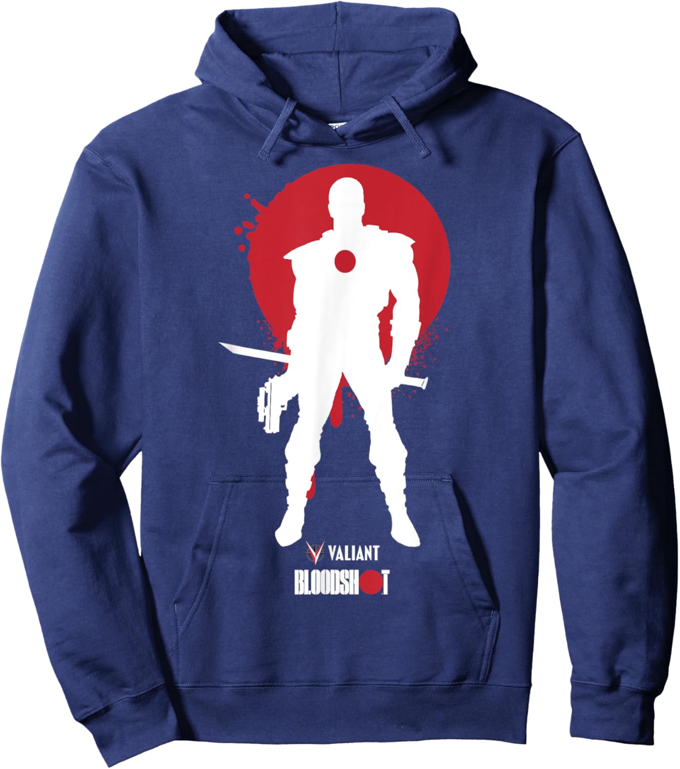 Valiant - Designs Bloodshot, a Digital Soldier Hoodie - Hoodie | Navy