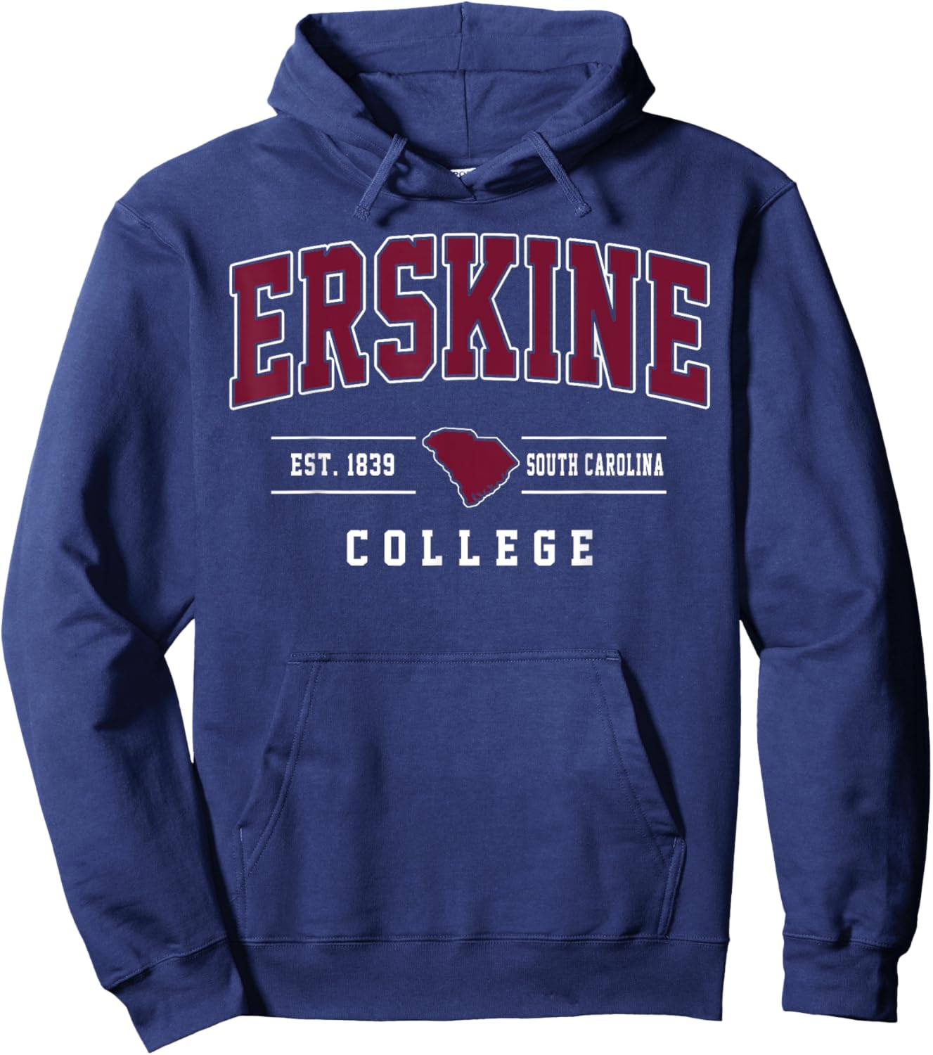 ERSKINE College Arch Vintage Design Men Women Hoodie - Hoodie | Navy