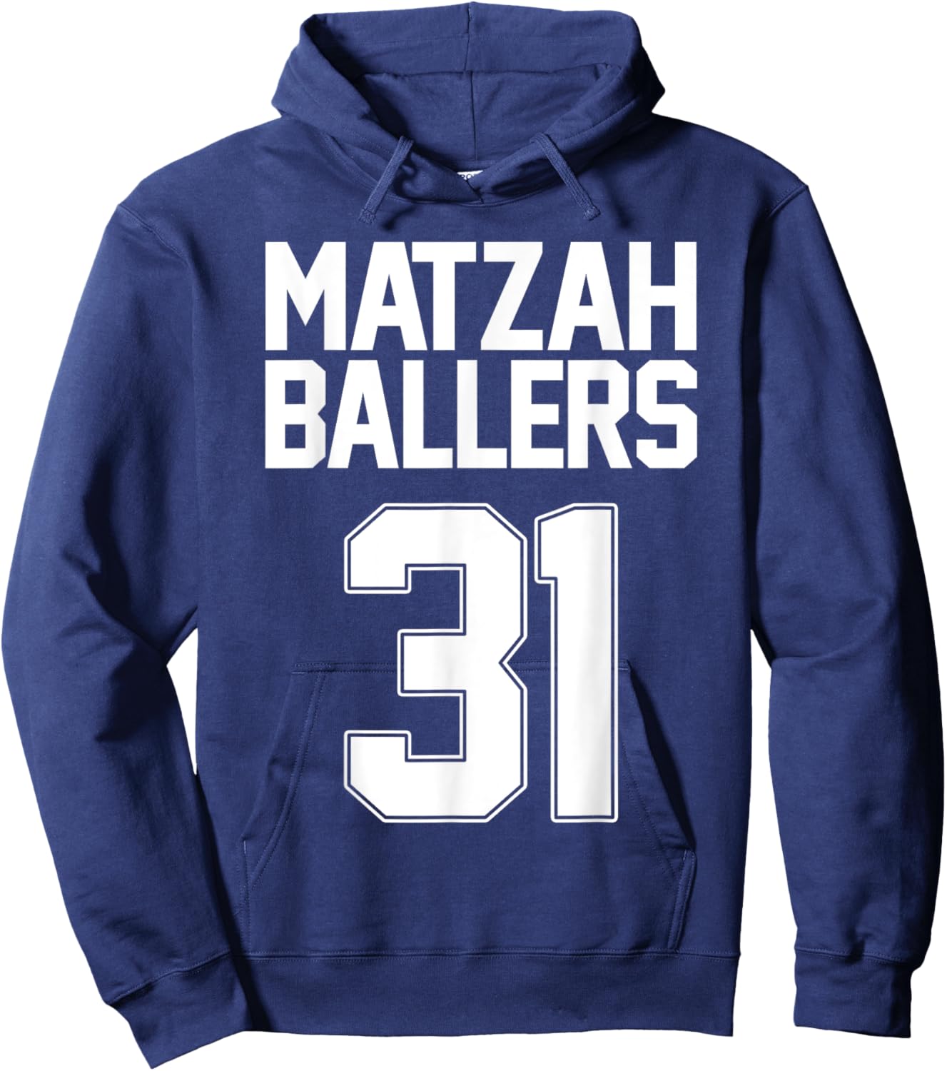 Matzah Baller 31 Funny Jewish Basketball Team Matzo Balls Hoodie - Hoodie | Navy