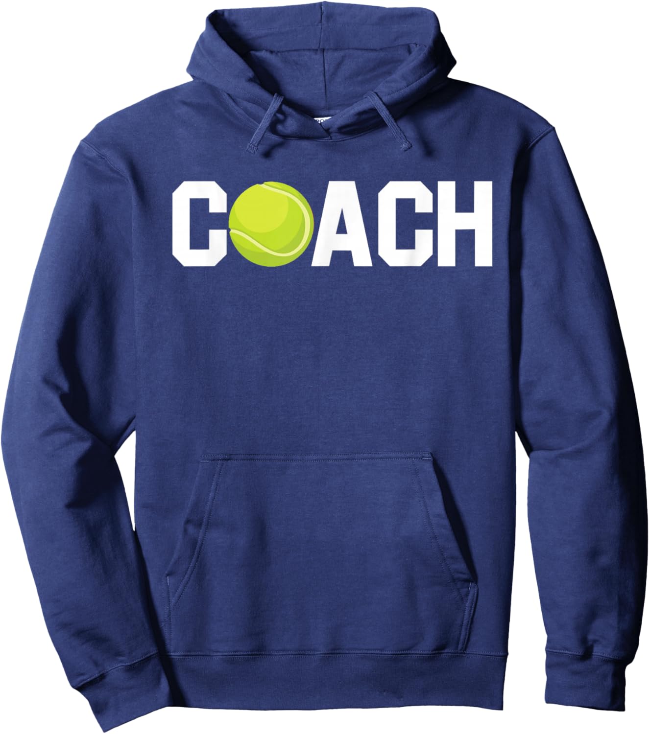 Cool Tennis Coach Funny Trainer Racket Lawn Game Enthusiast Hoodie - Hoodie | Navy