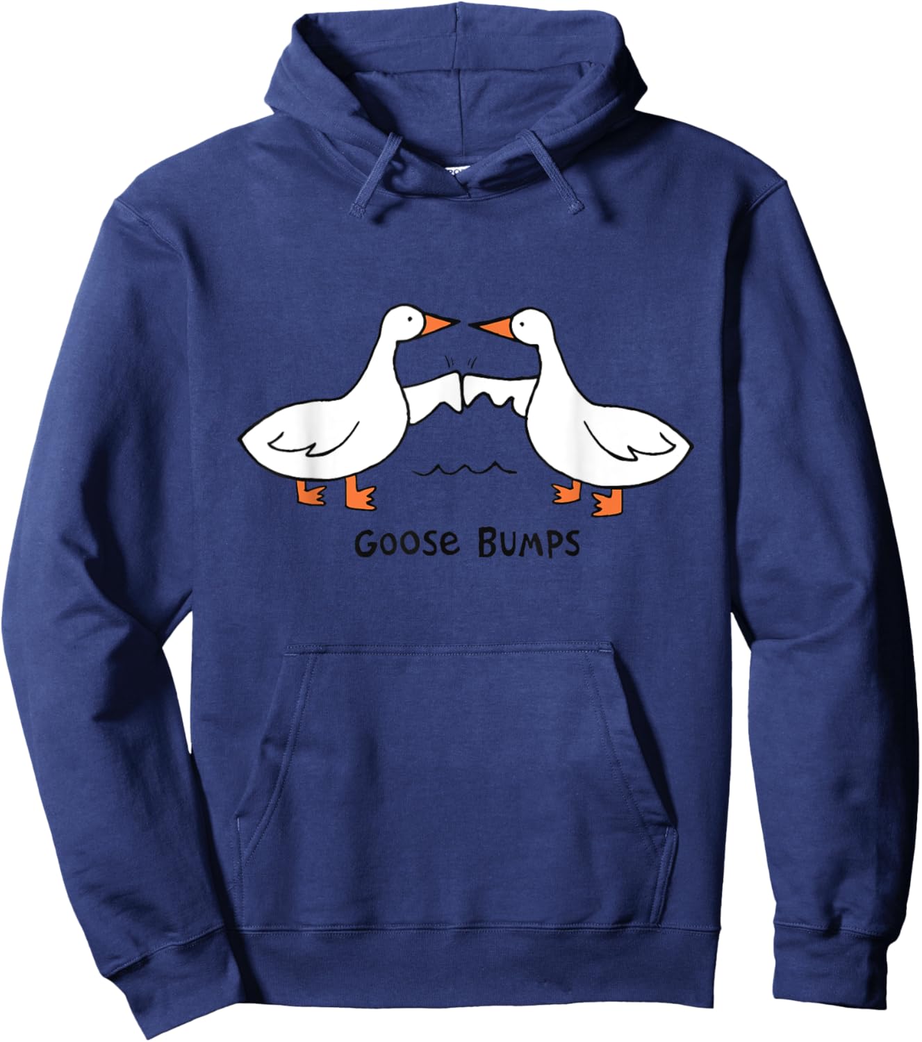 Goose Bumps Life Is Goose Funny Goose Geese Fist Bump Hoodie - Hoodie | Navy